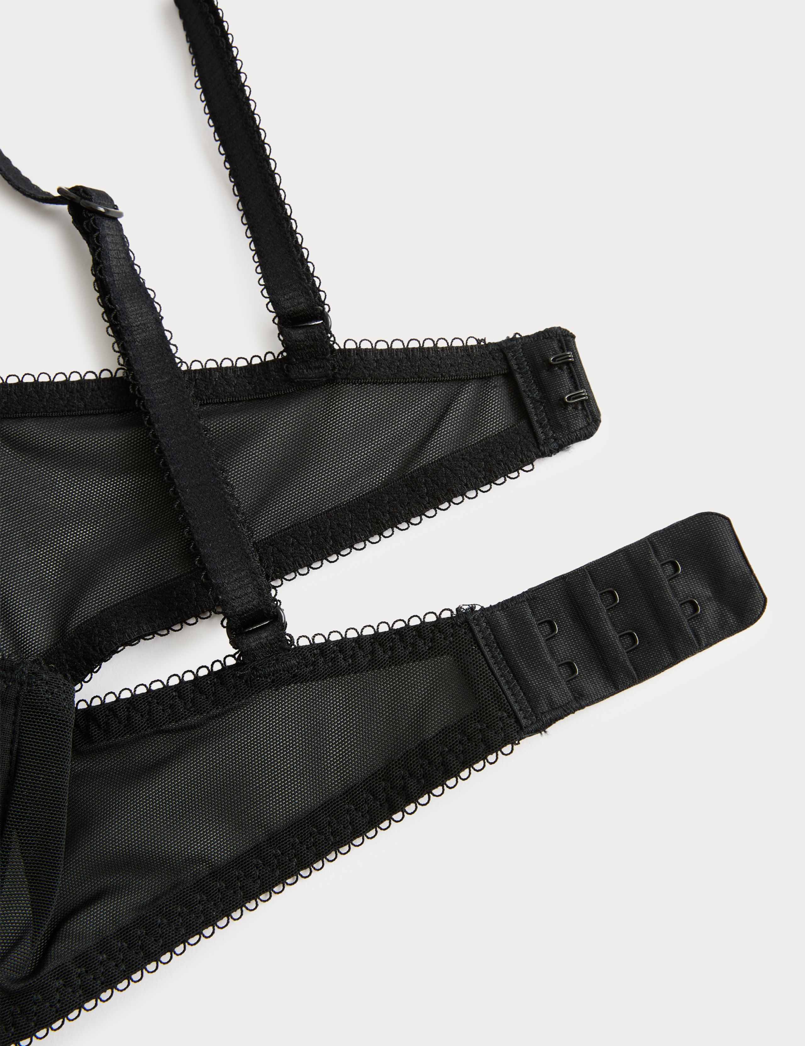 Jasmine Lace Sheer Wired Demi Cup Bra (A-E) 8 of 8