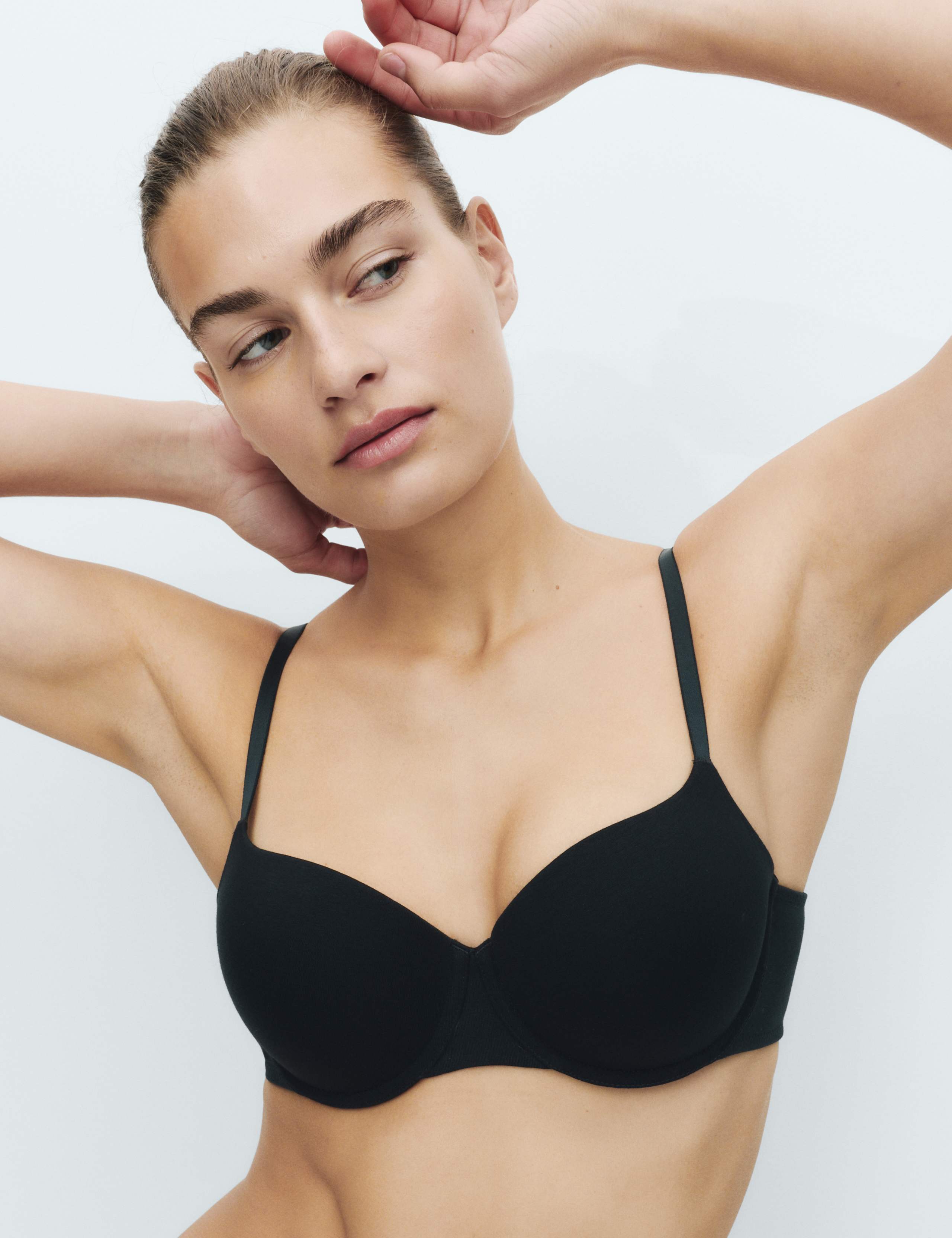 3pk Cotton Rich Wired Balcony Bras (A-E) 3 of 7