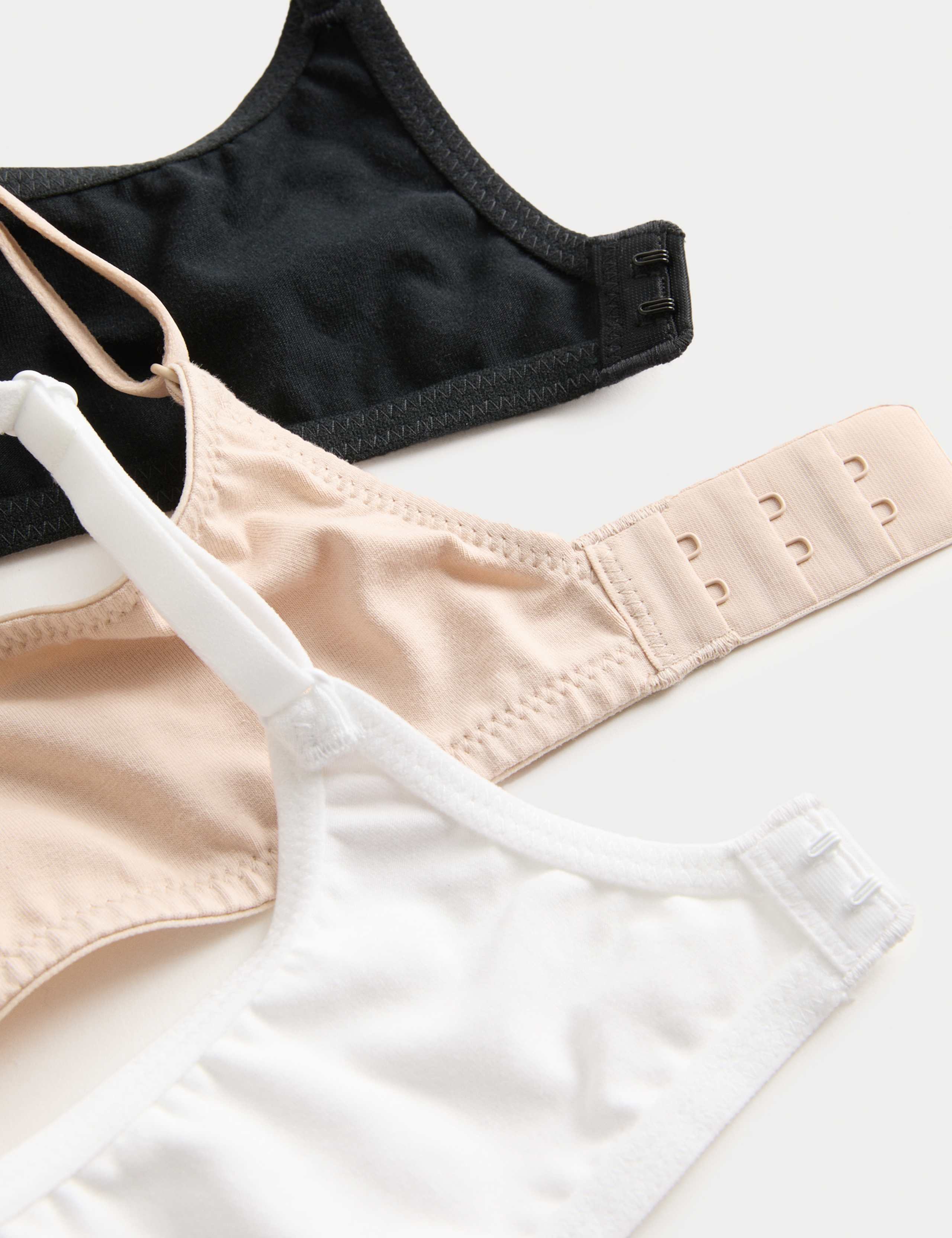 3pk Cotton Rich Wired Balcony Bras (A-E) 3 of 3