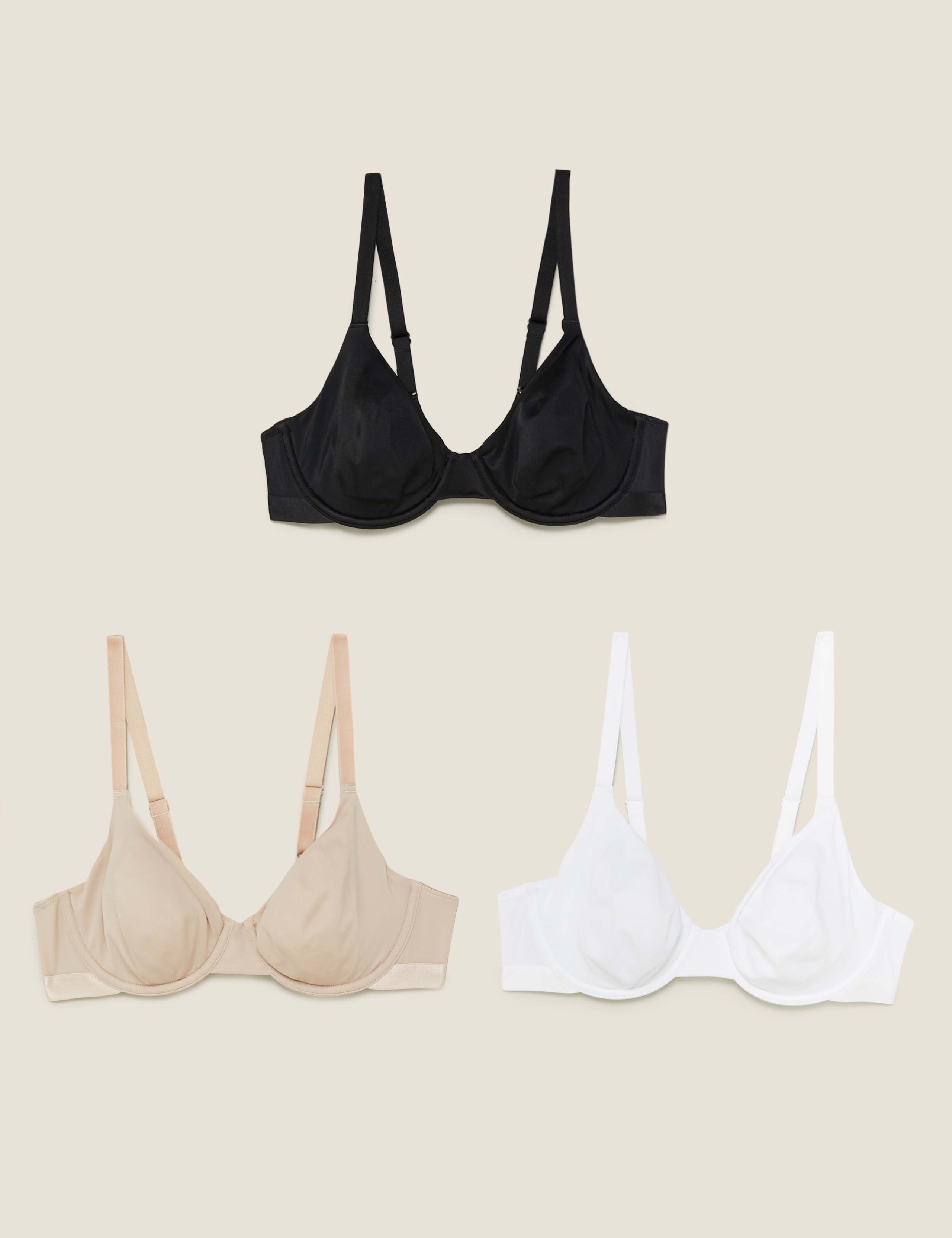 3 Pack Smoothing Wired Full Cup Bras A-E 1 of 1