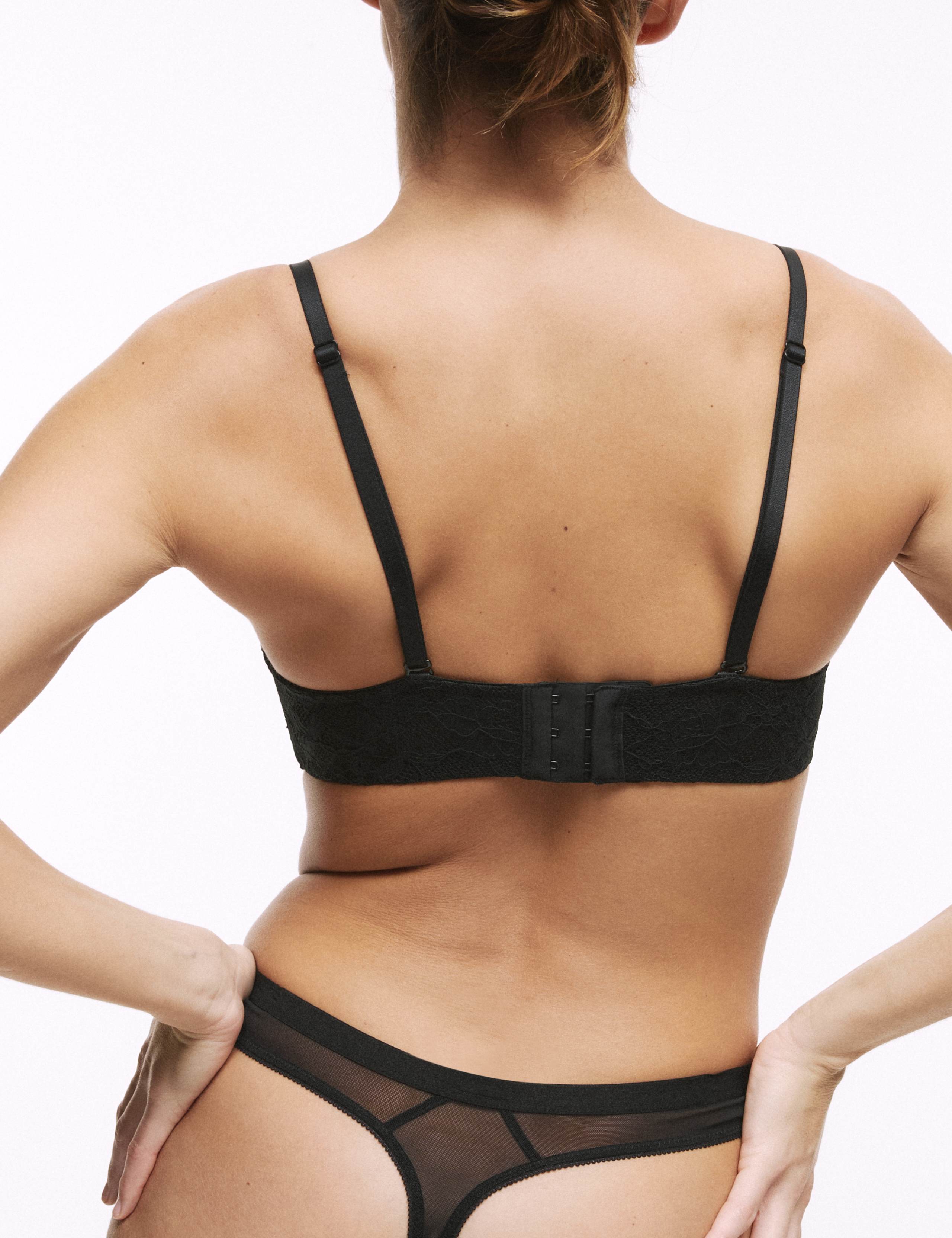 Lace Wired Strapless Bandeau Bra A-E 3 of 9