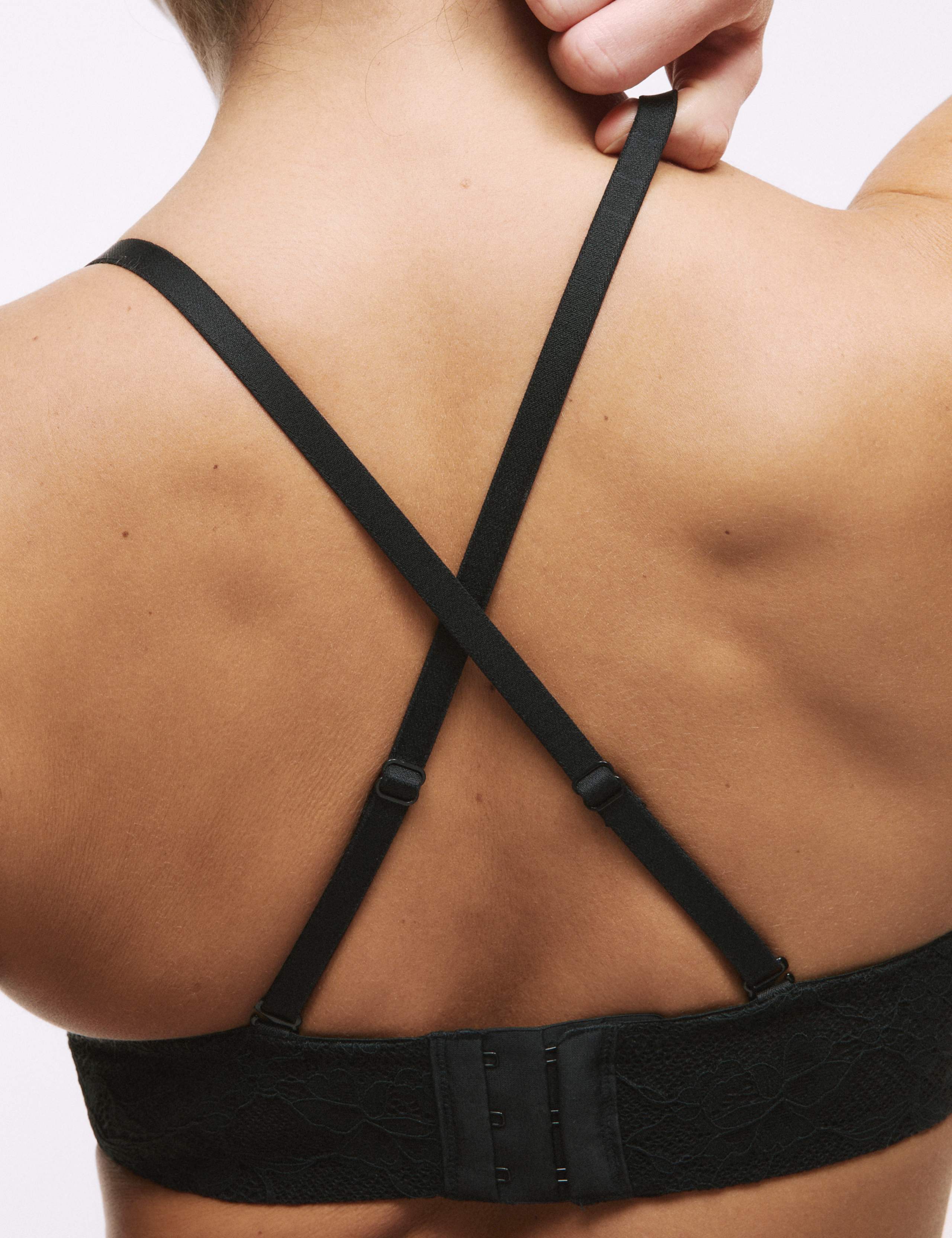 Lace Wired Strapless Bandeau Bra A-E 5 of 9