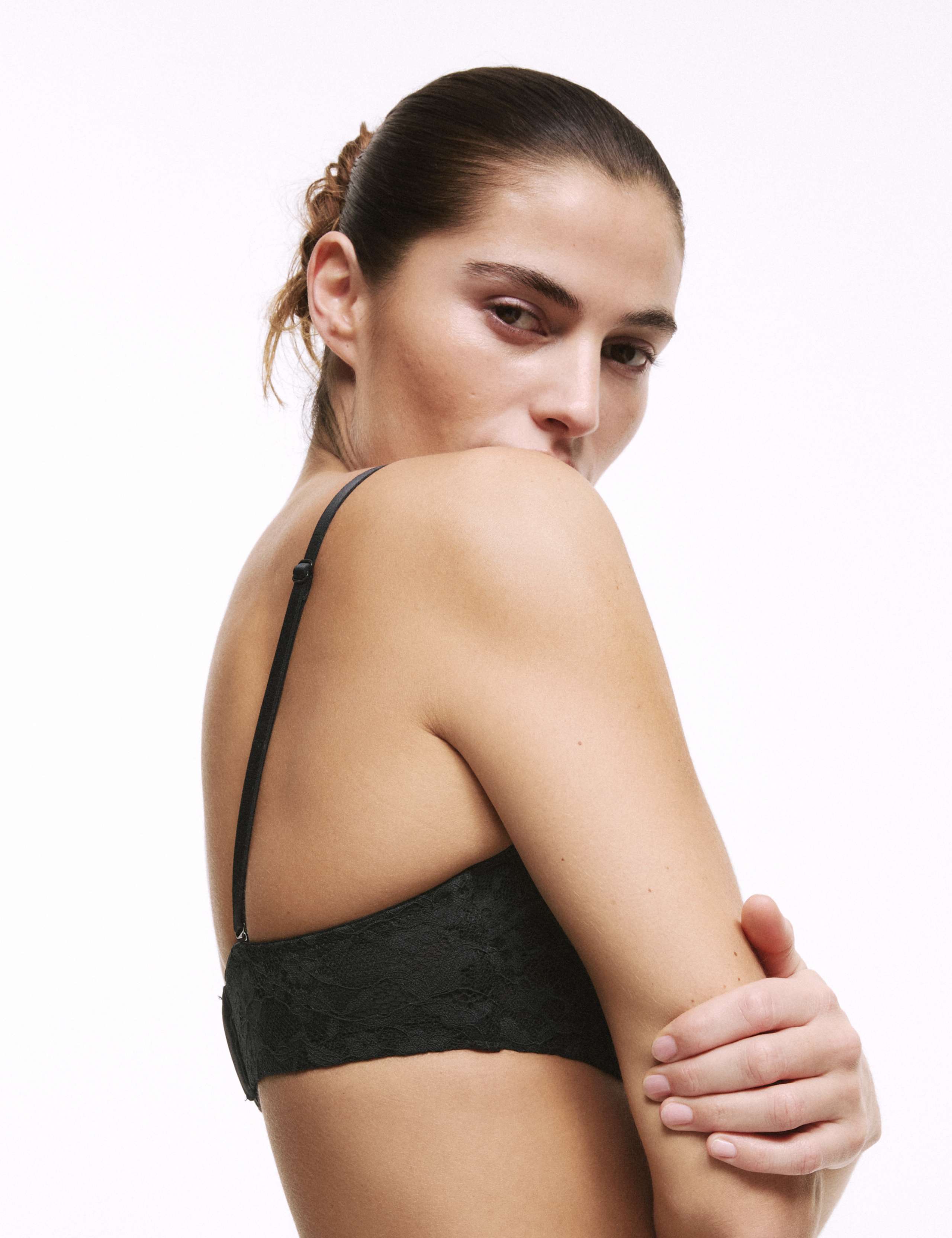 Lace Wired Strapless Bandeau Bra A-E 6 of 9