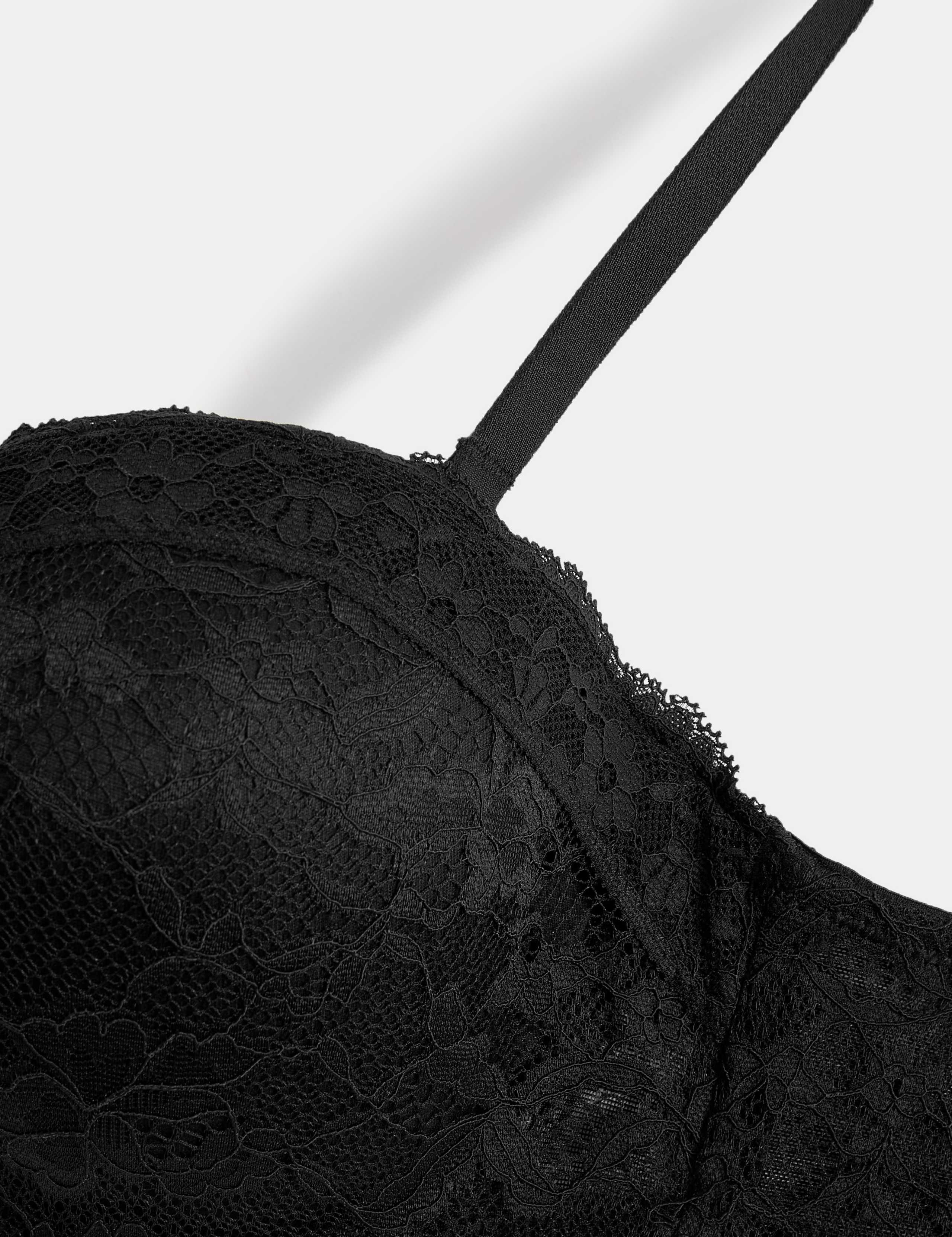 Lace Wired Strapless Bandeau Bra A-E 8 of 9