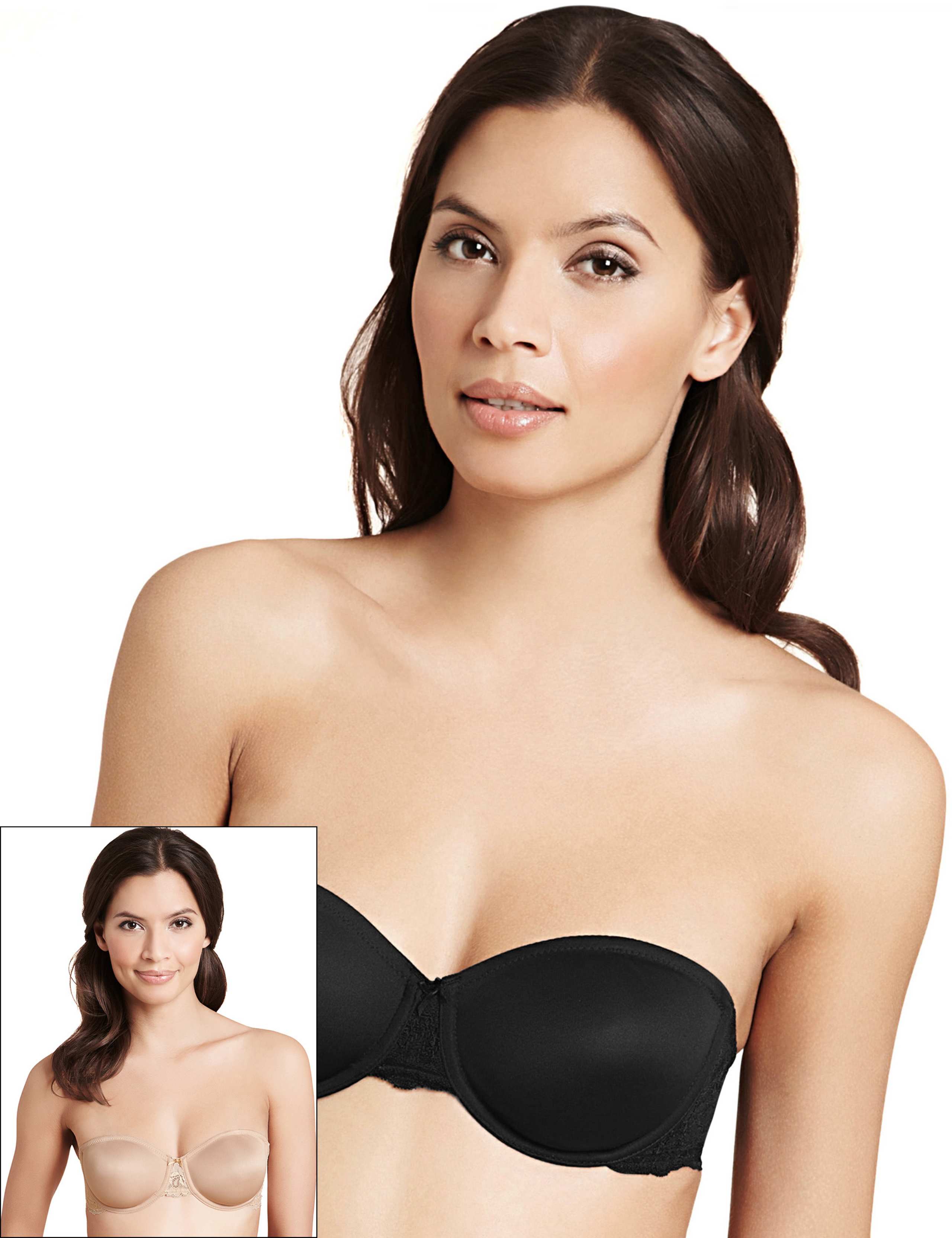 2 Pack Lace Wing Non-Padded Multiway Bras B-D 1 of 9