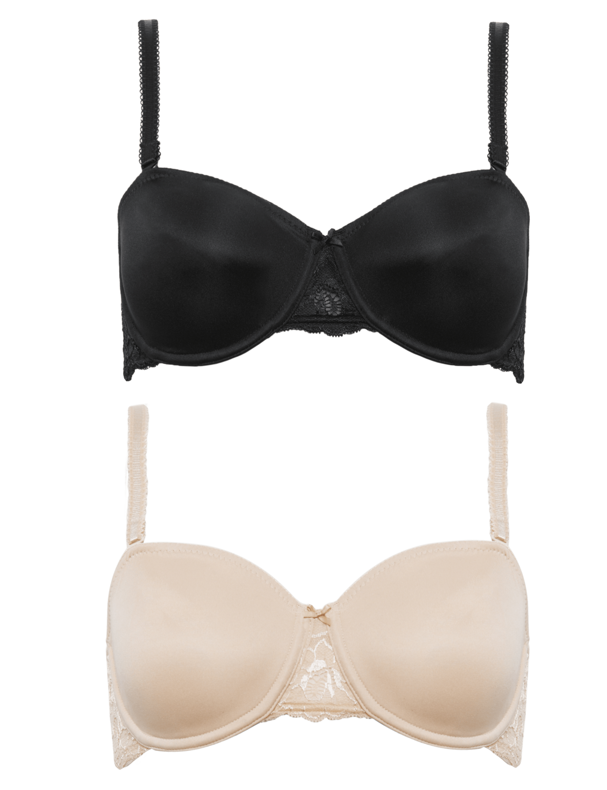 2 Pack Lace Wing Non-Padded Multiway Bras B-D 2 of 9