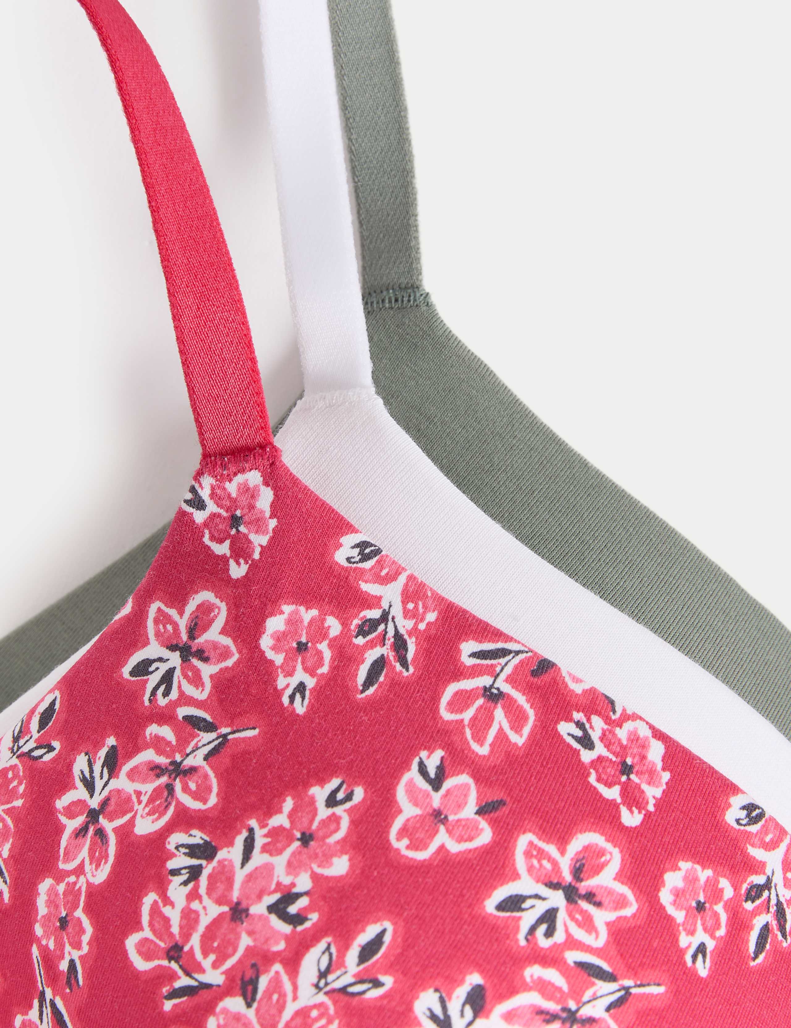 3pk Cotton Rich Non Wired T-Shirt Bras (A-E) 2 of 3