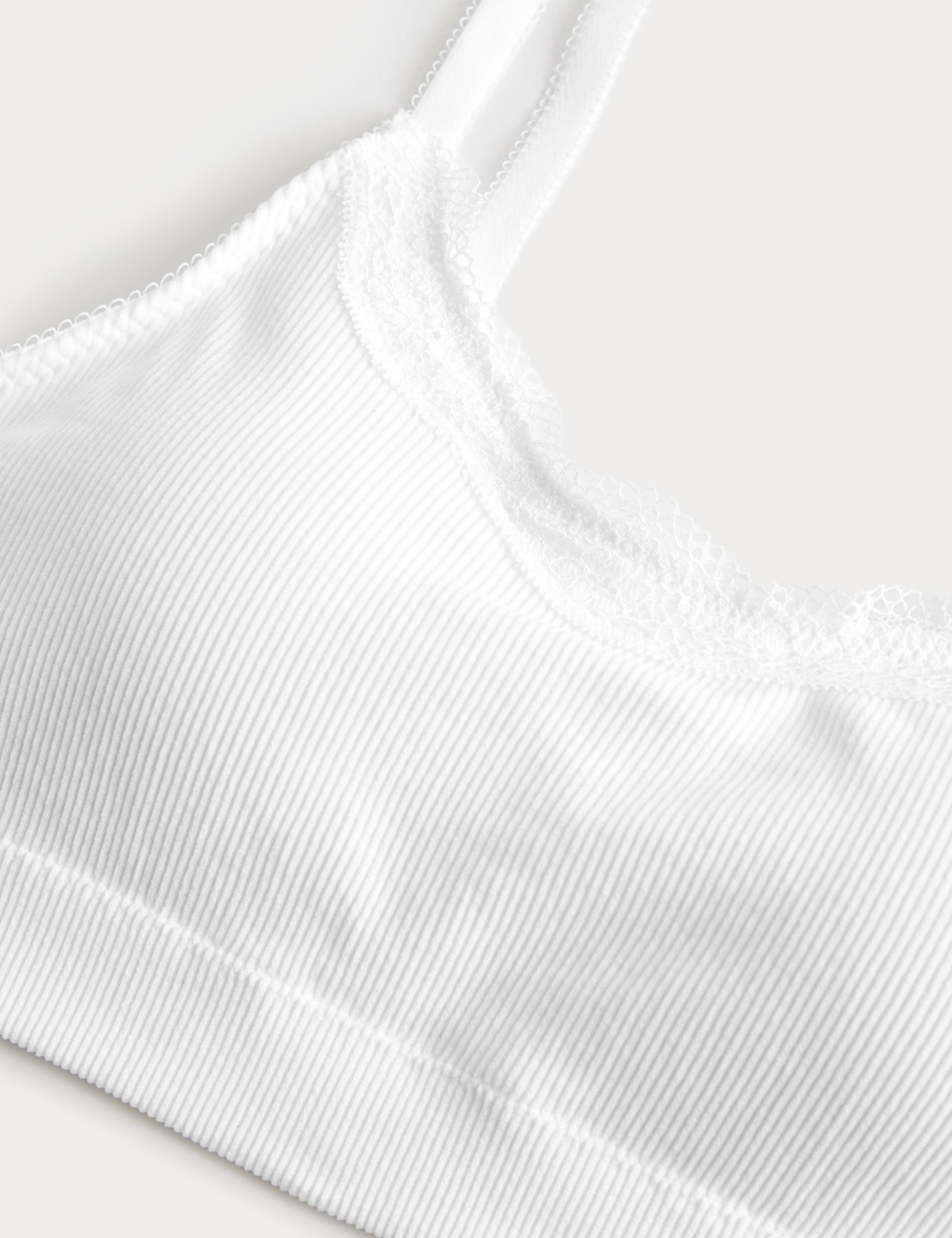 Jasmine Lace Non Wired Seamfree Crop Top 2 of 3