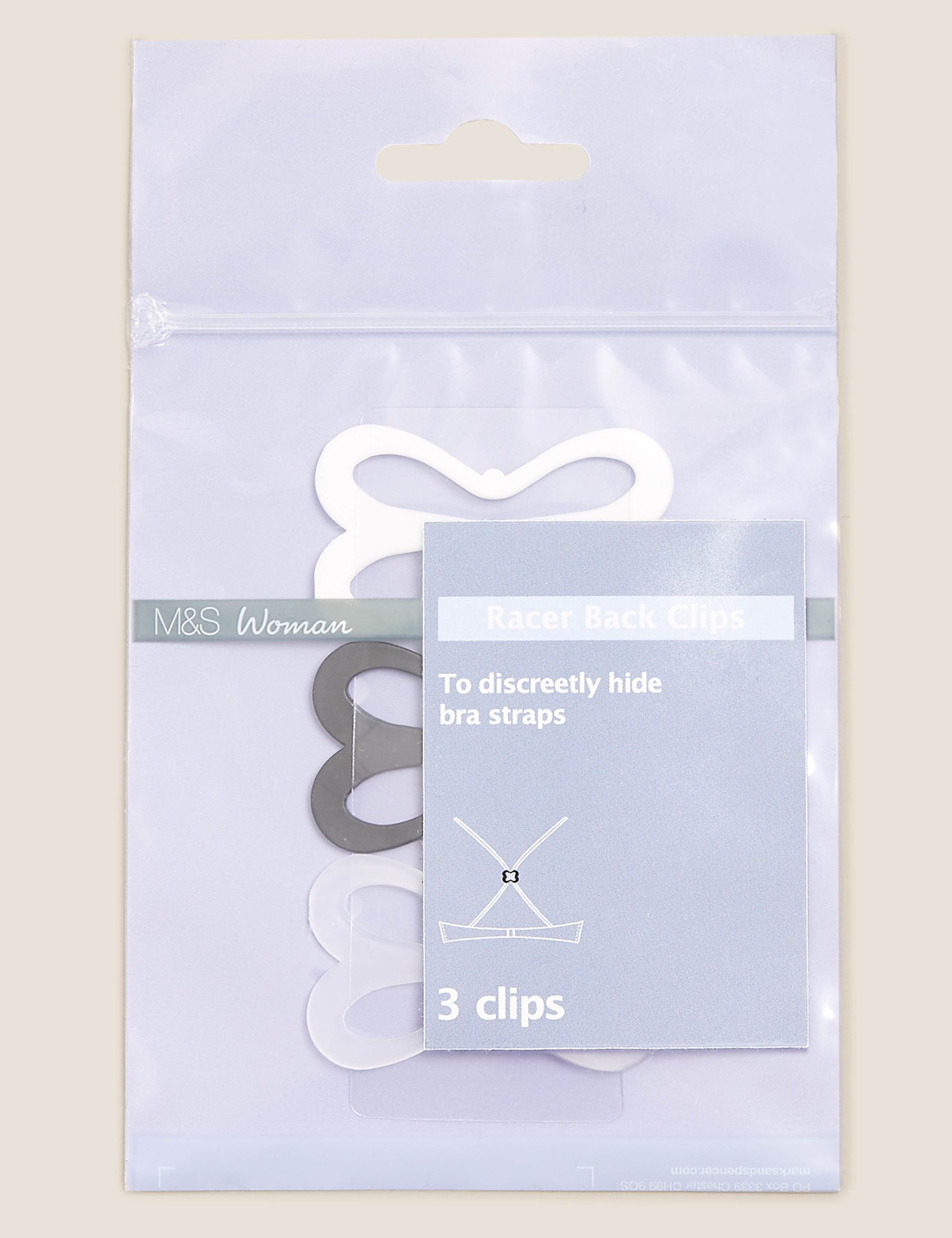 3pk Racer Back Bra Clips A-D 1 of 2