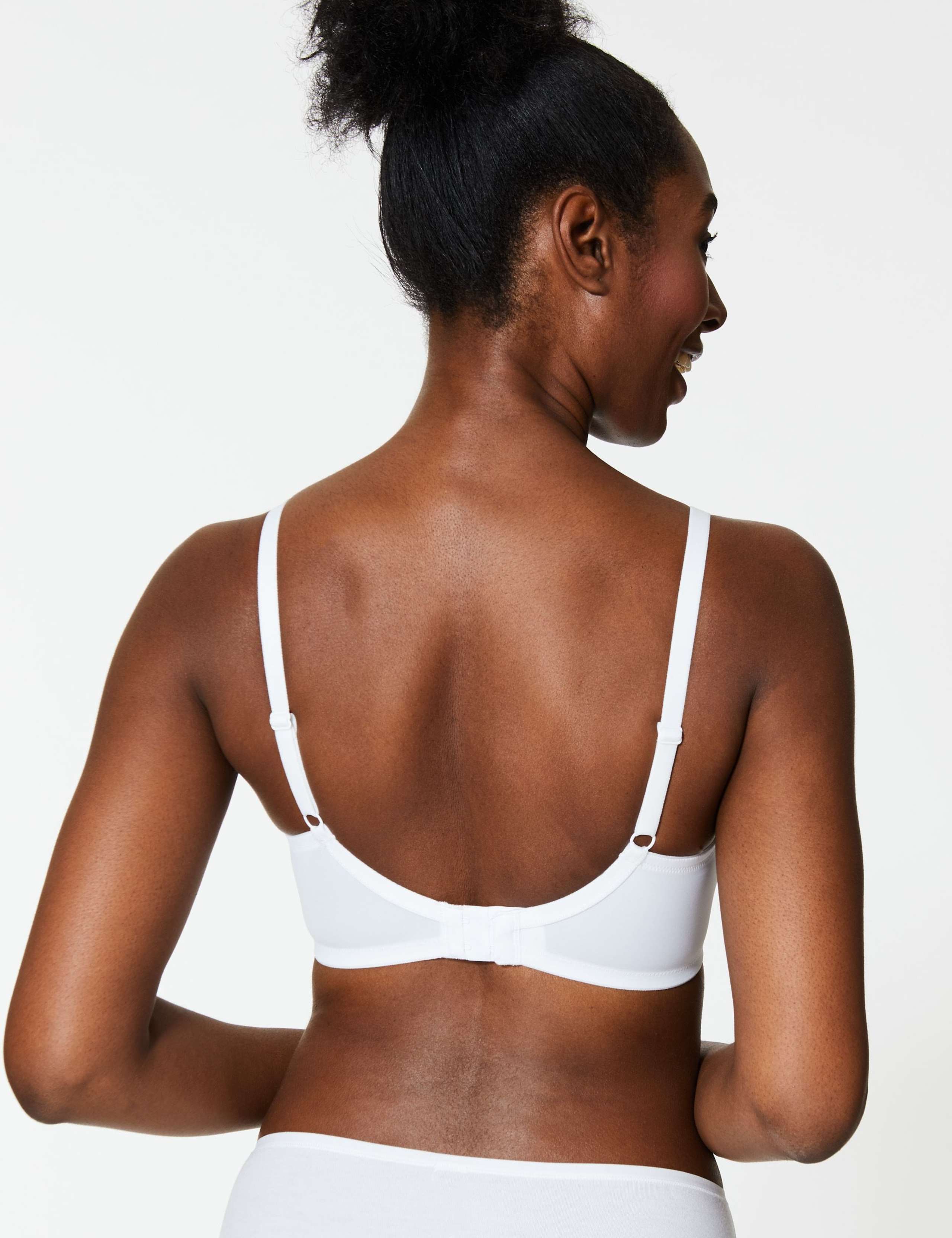 2 Pack Non-Wired Full Cup T-Shirt Bras AA-E 4 of 5