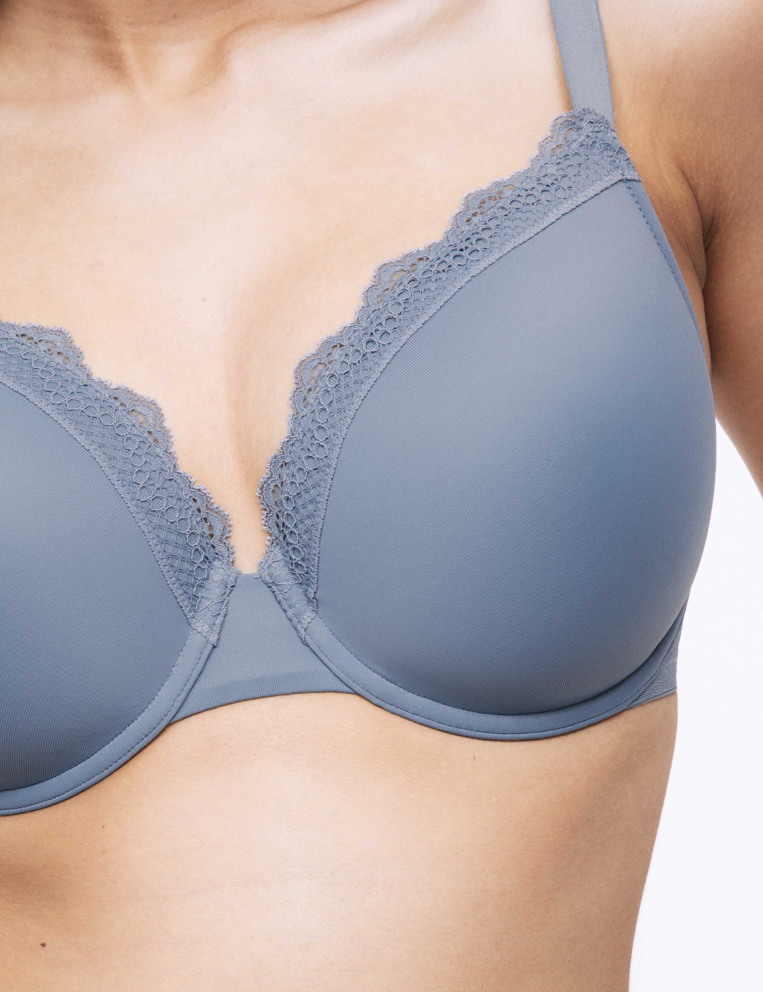 3pk Wired Extra Support Padded Plunge Bras F+ 3 of 7