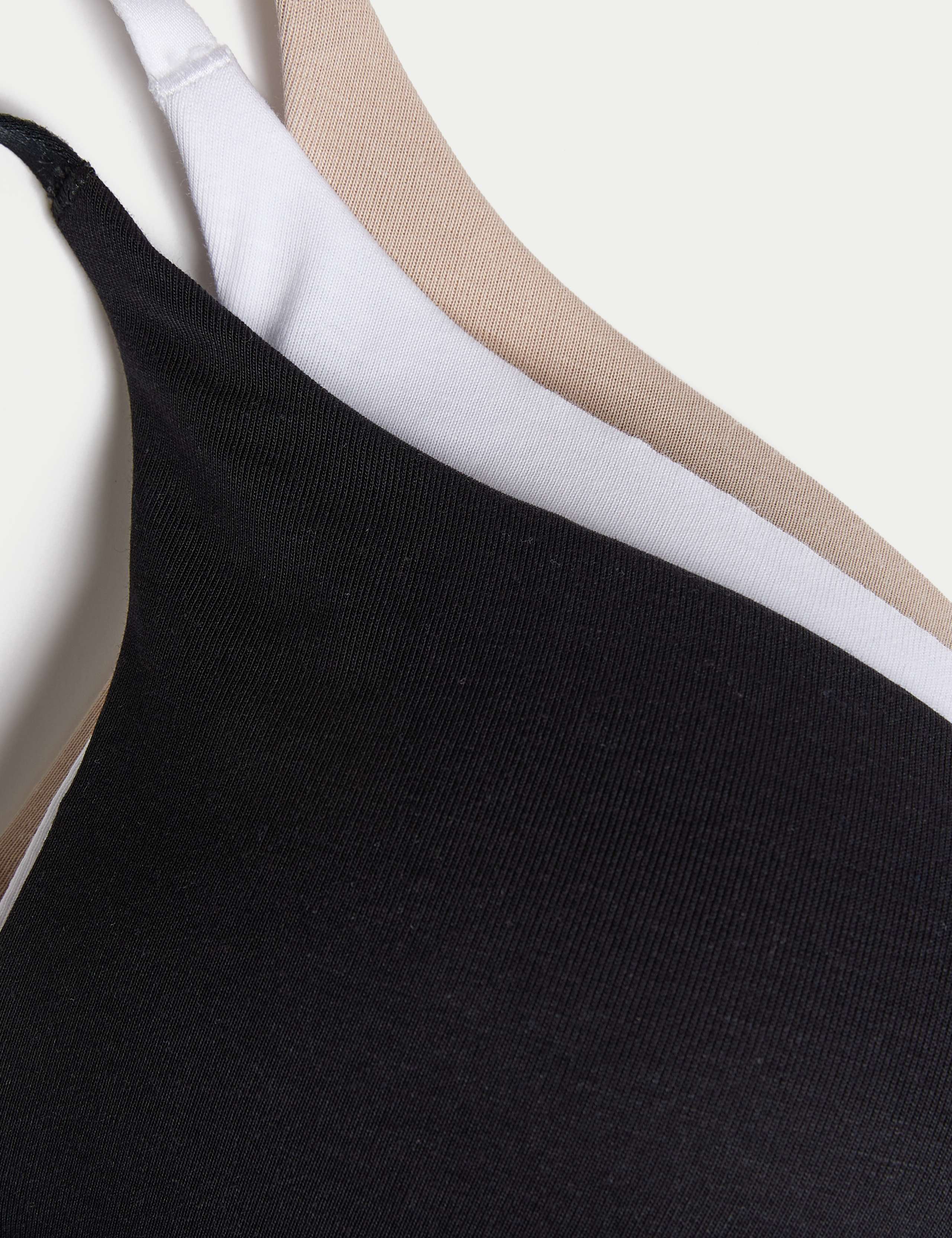 3pk Non Wired Plunge T-Shirt Bras A-E 5 of 6
