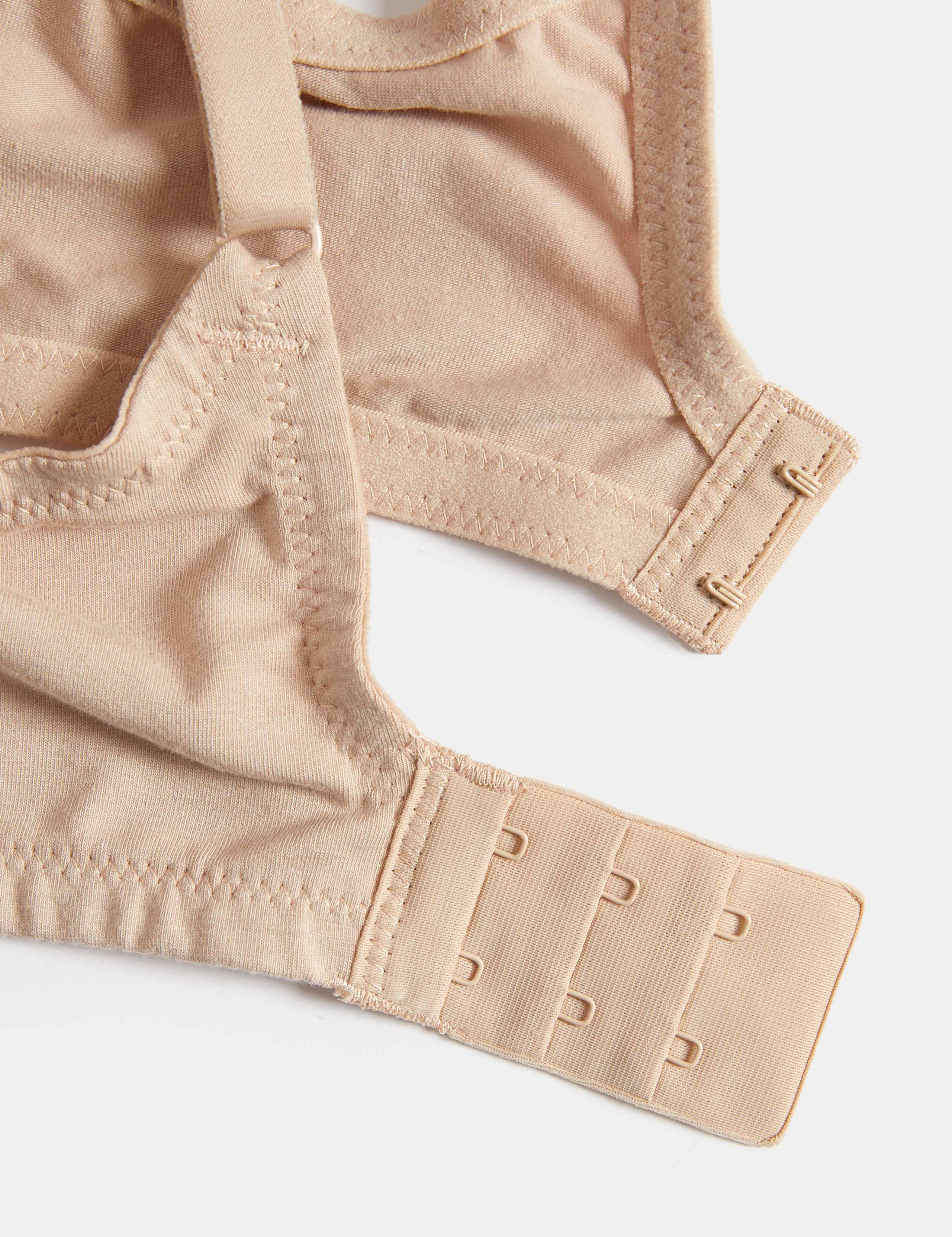 2Pk Cotton Plunge Lounge Bra 6 of 6