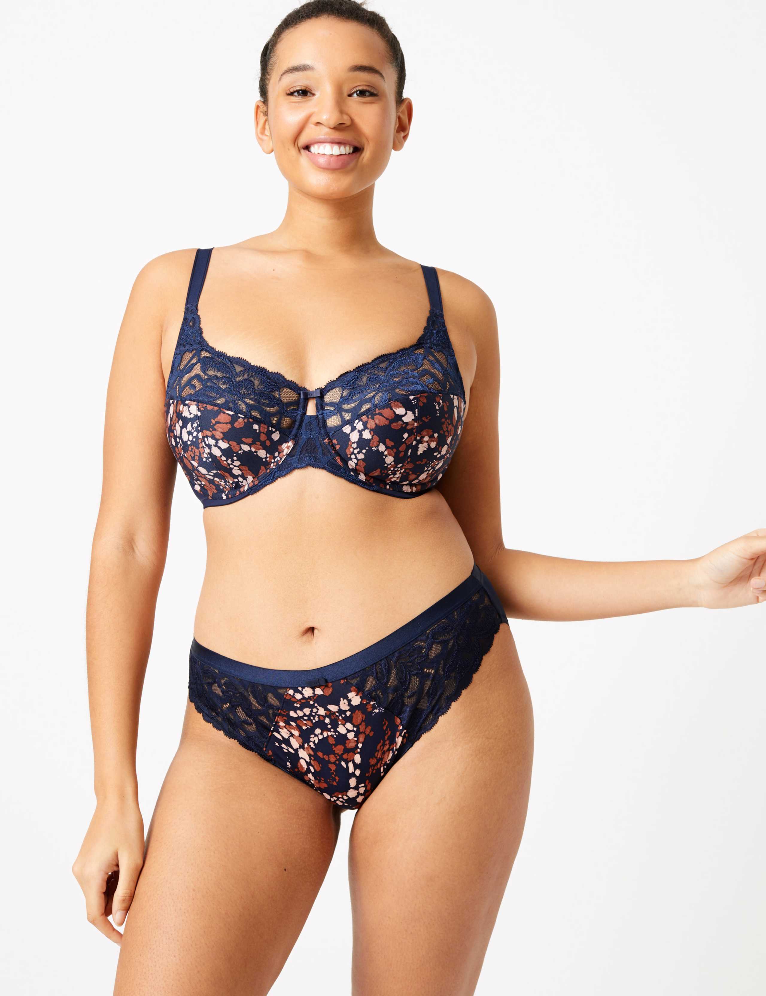 Wild Blooms Non-Padded Full Cup Bra F-H 1 of 6