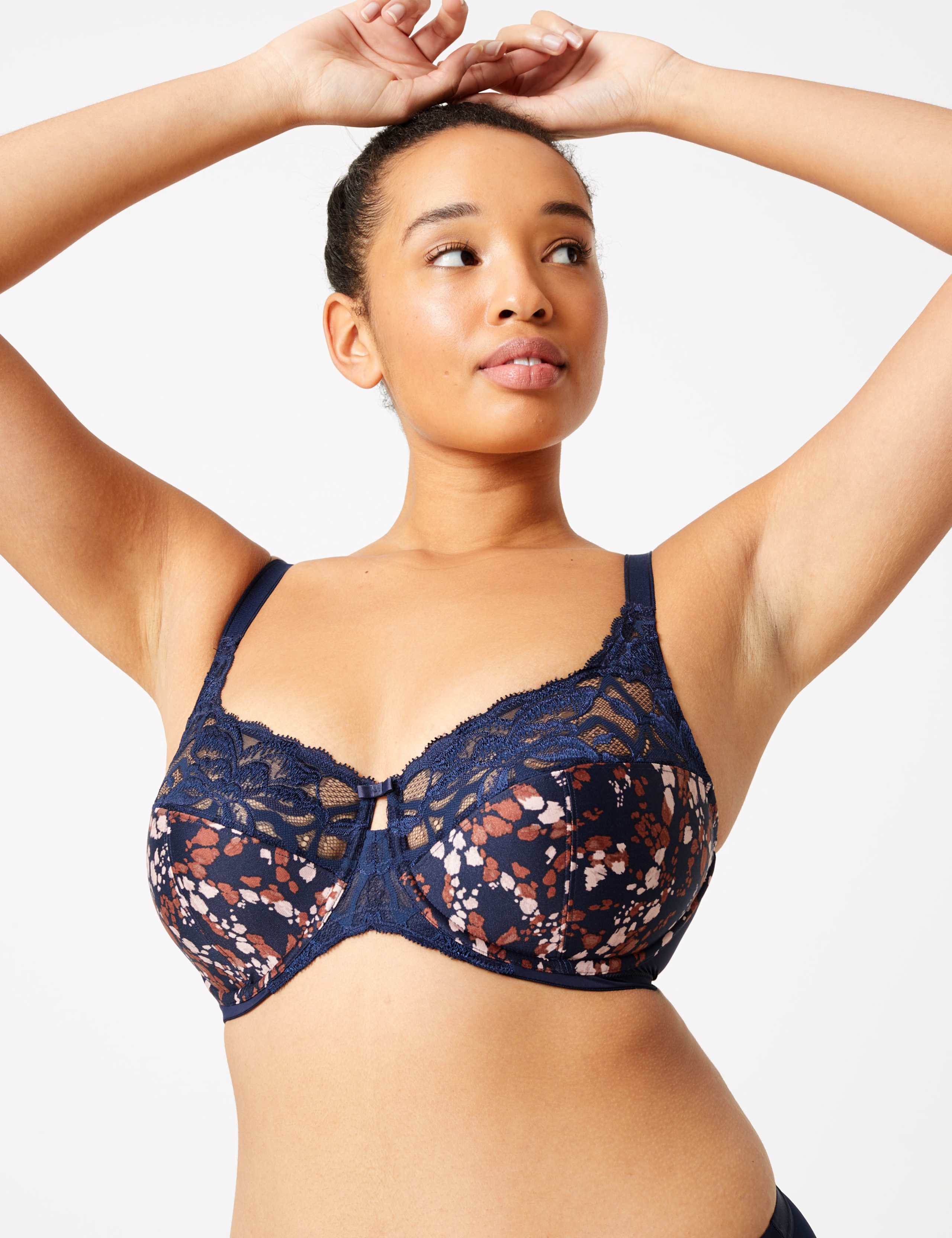Wild Blooms Non-Padded Full Cup Bra F-H 3 of 6