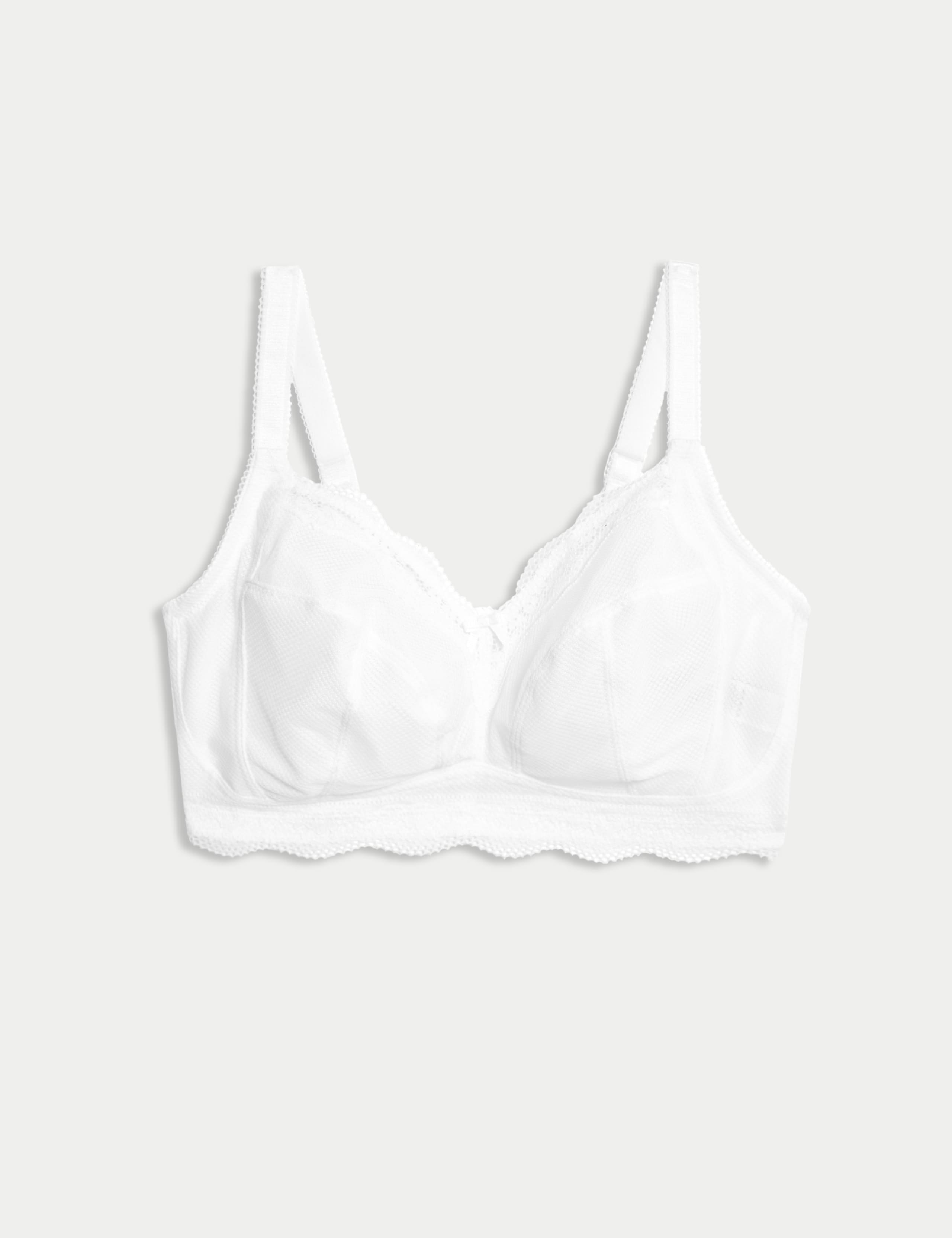 Jasmine Lace Trim Non Wired Bralette F+ 2 of 6