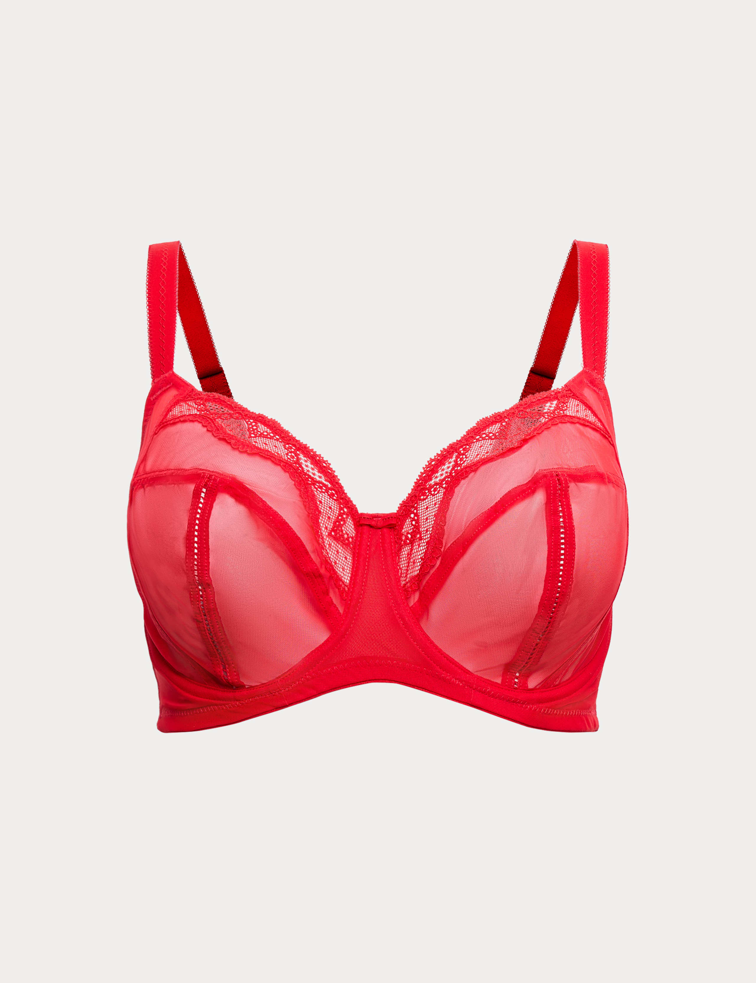 Mesh Wired Extra Support Bra F-J 2 of 7