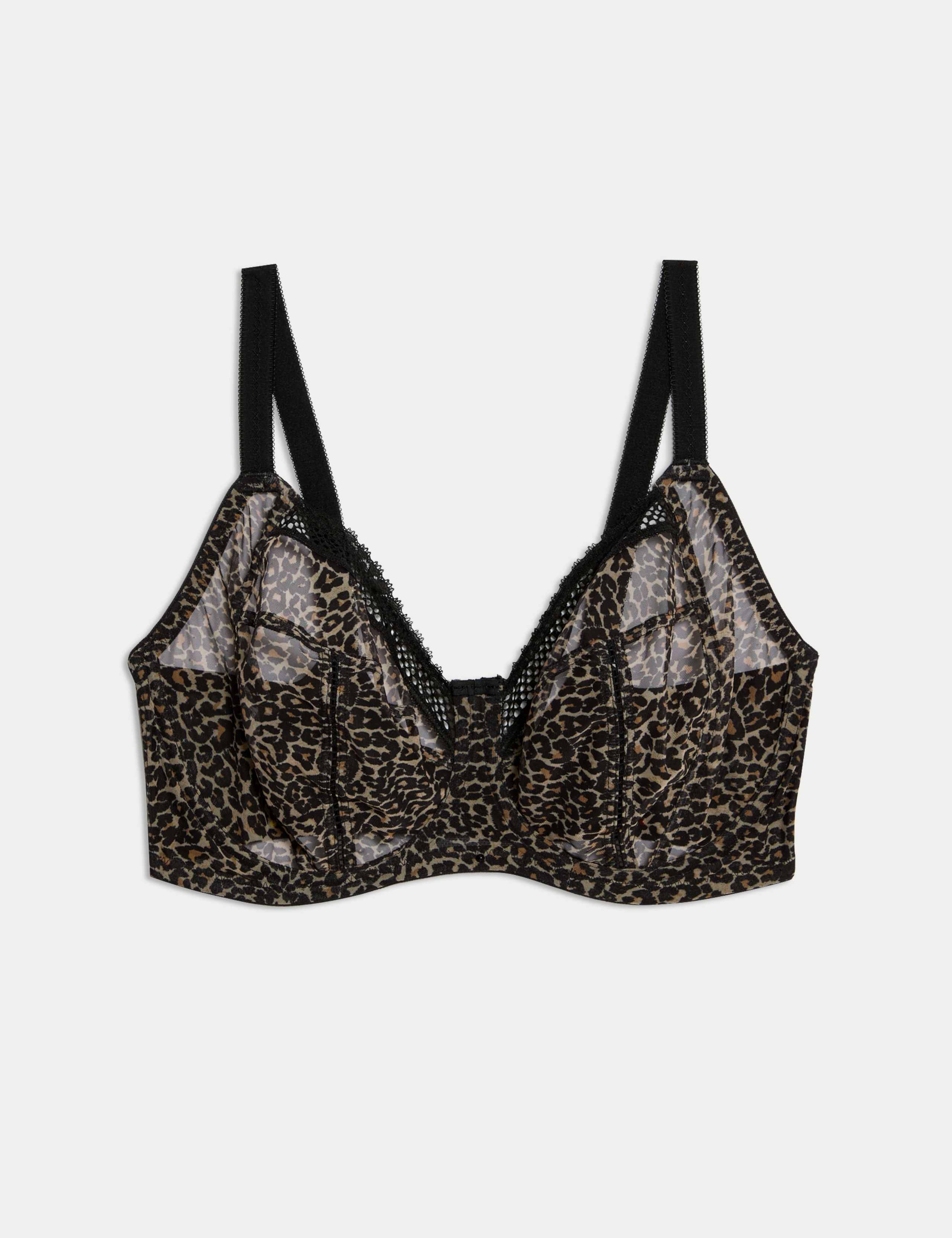 Mesh Wired Extra Support Bra F-J 2 of 7