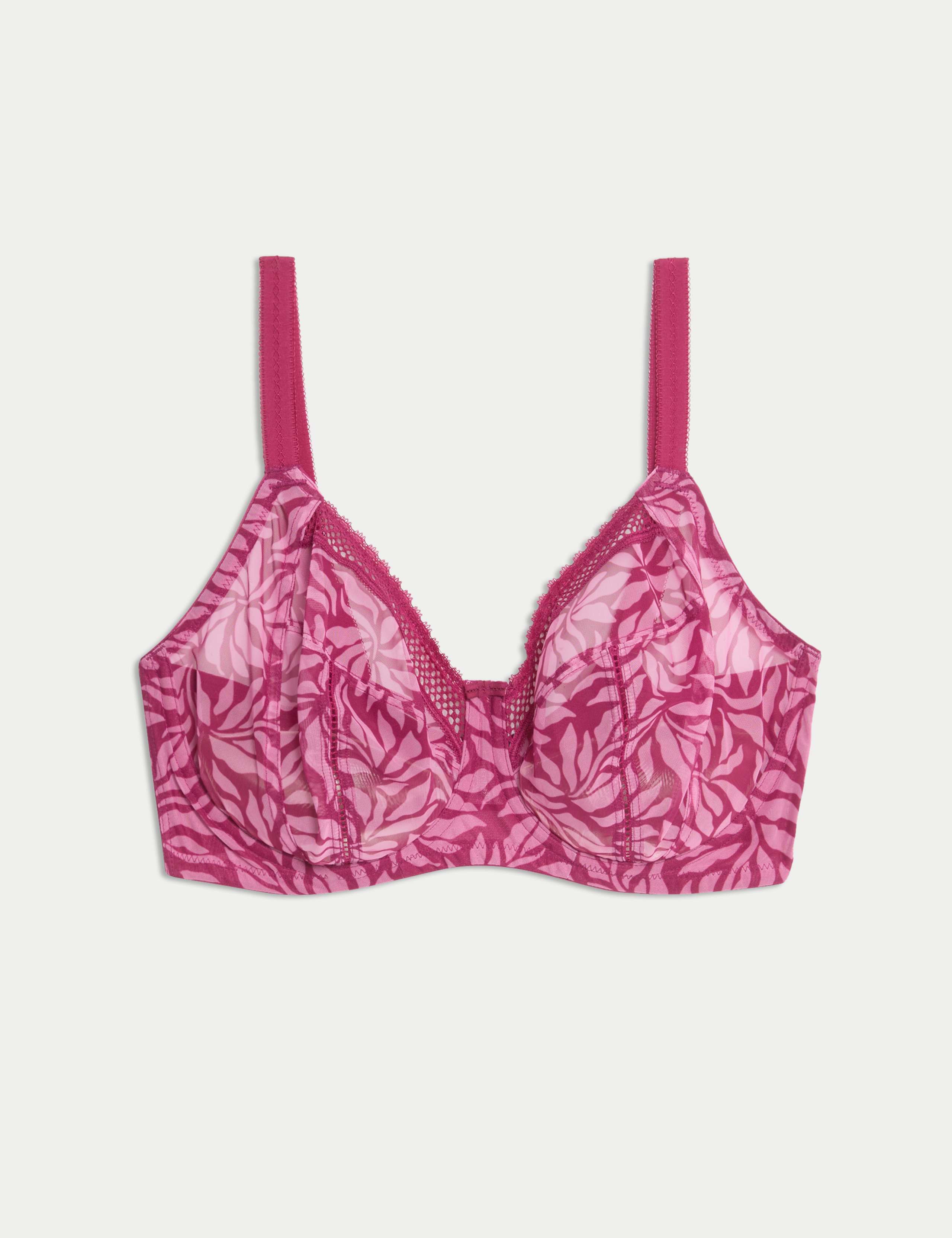 Mesh Wired Extra Support Bra F-J 2 of 8