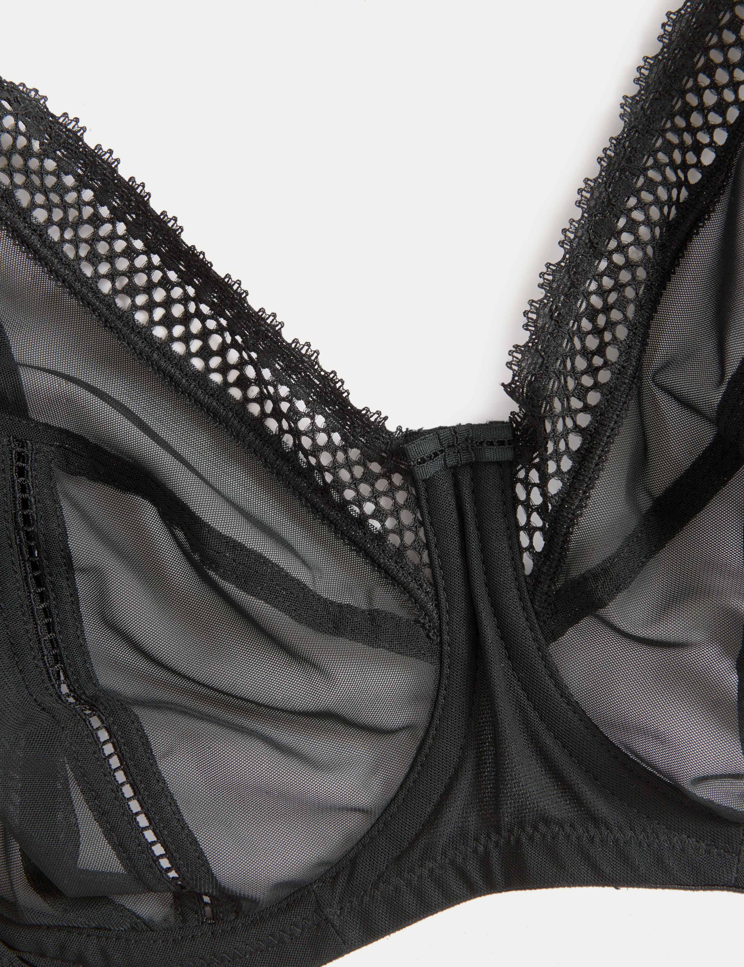 Mesh Wired Extra Support Bra (F-J) 6 of 7