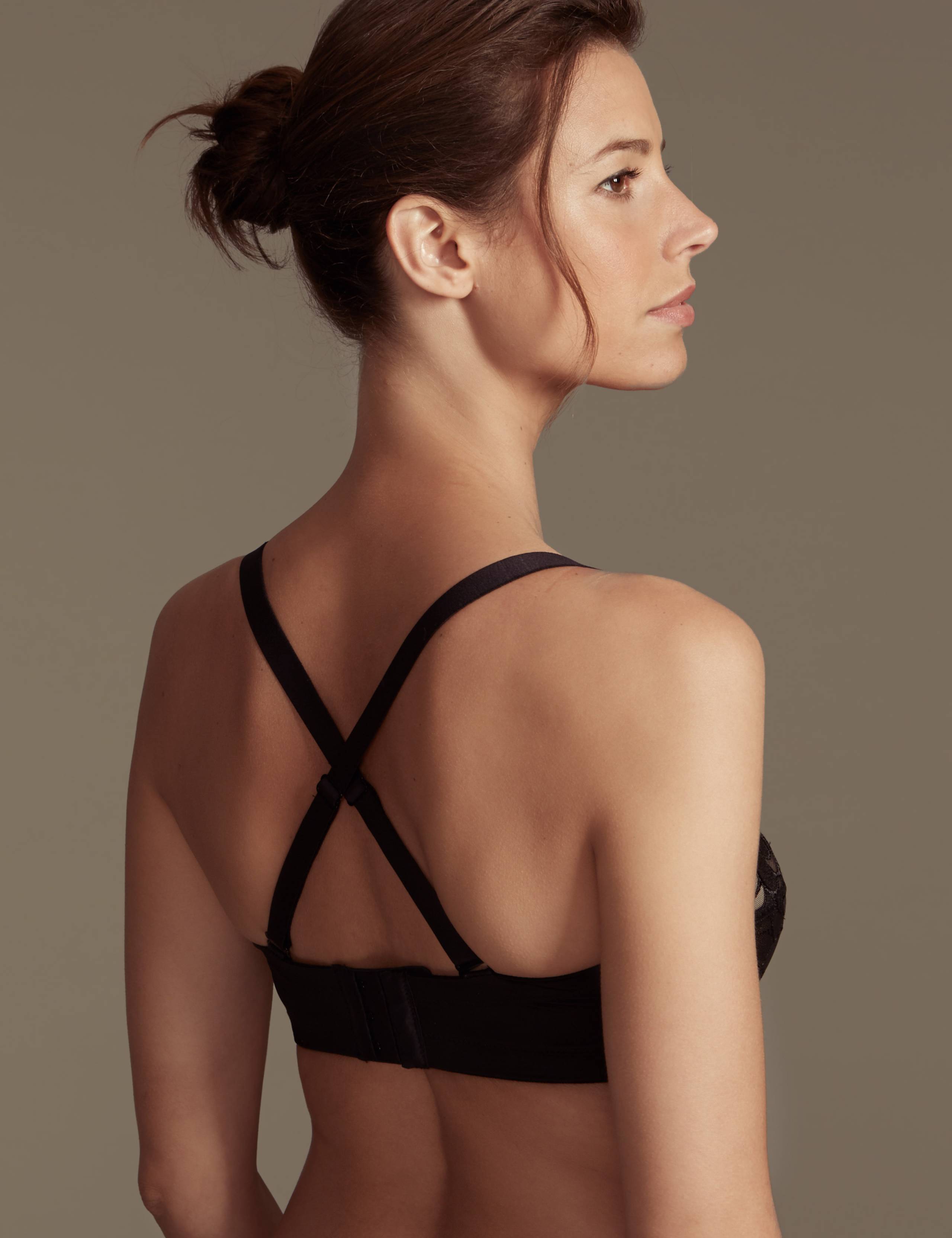 Luxury Embroidered Non-Padded Underwired Strapless Bra DD-G 6 of 8