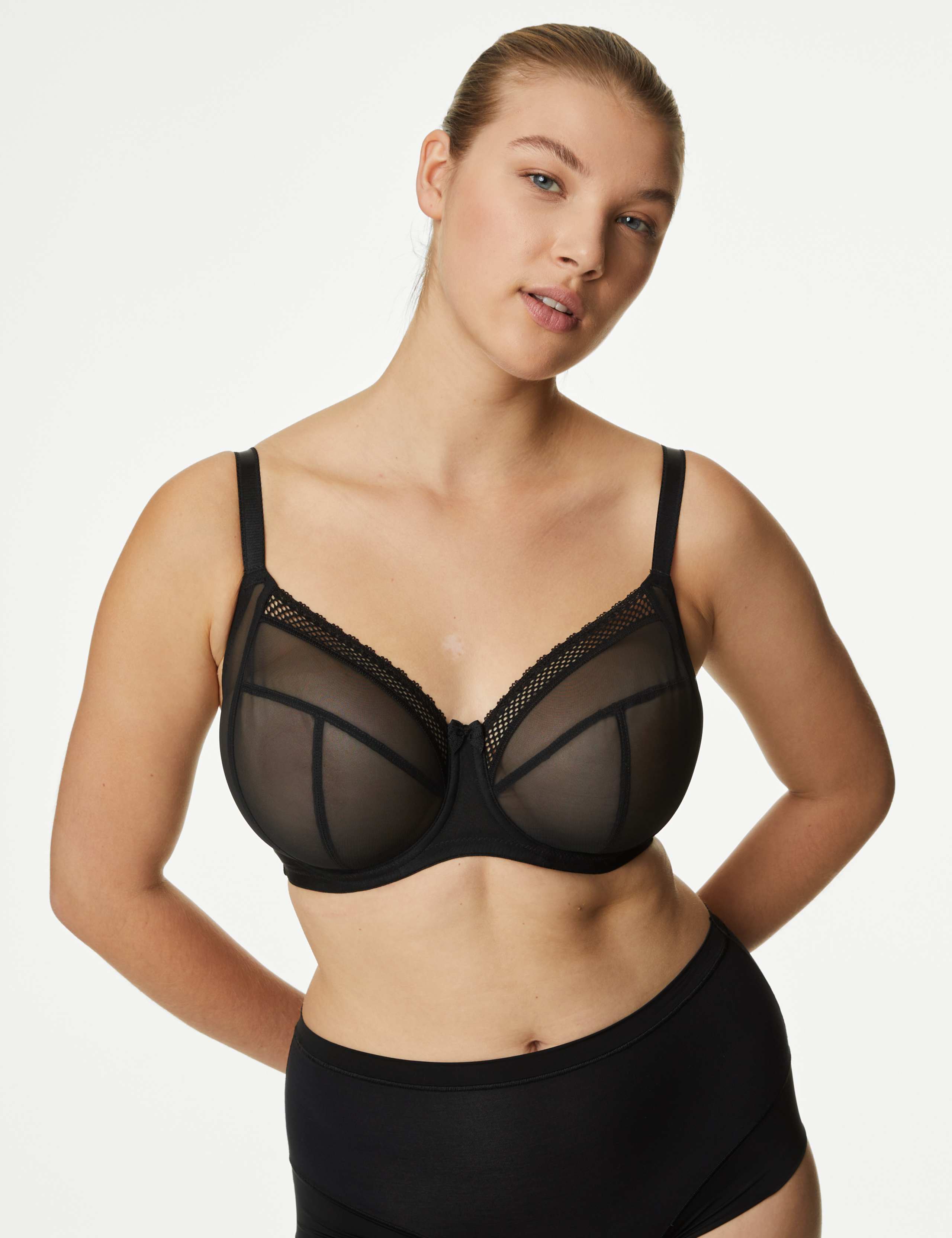 Mesh Wired Extra Support Bra 1 of 5