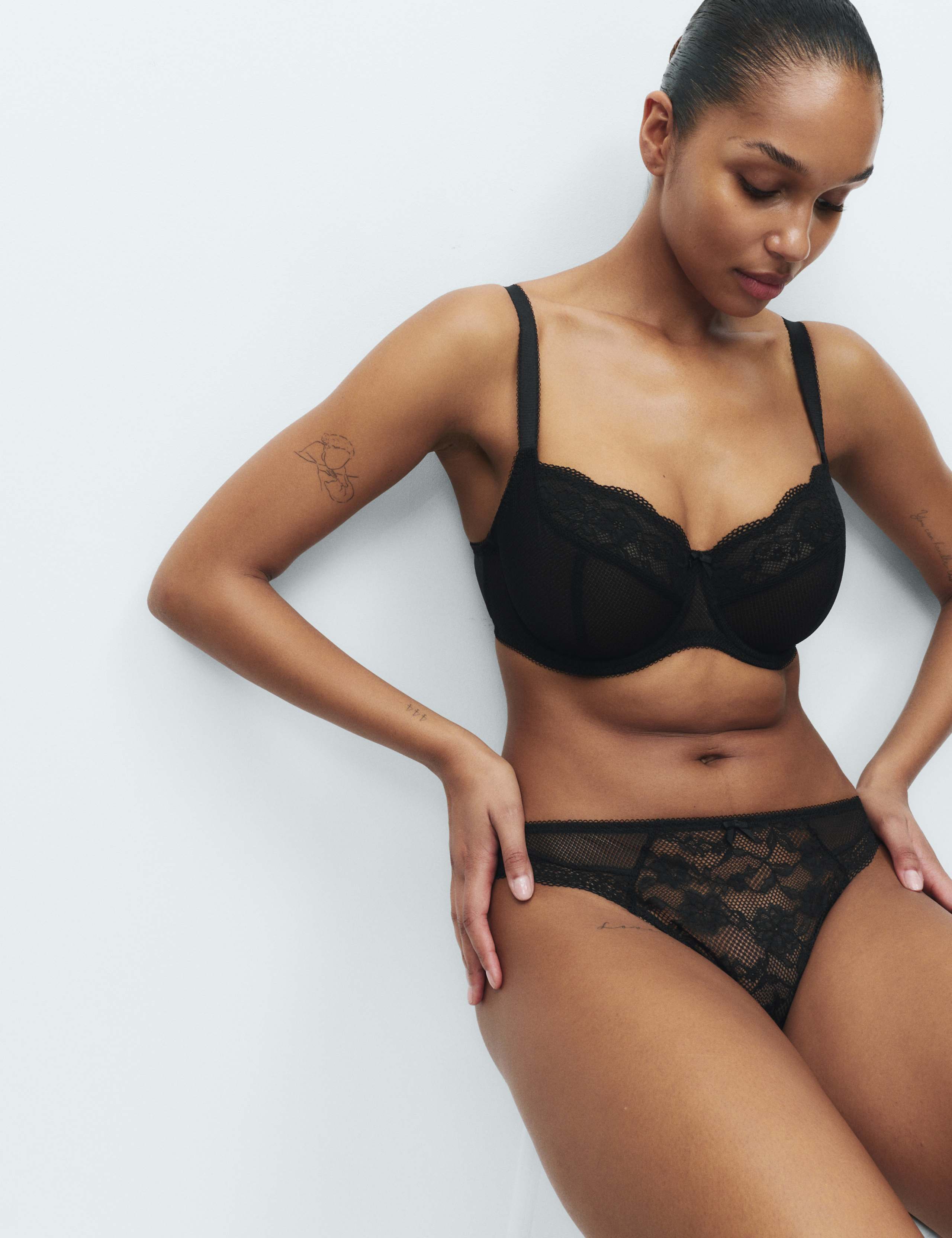 Jasmine Lace Wired Balcony Bra F-H 1 of 7