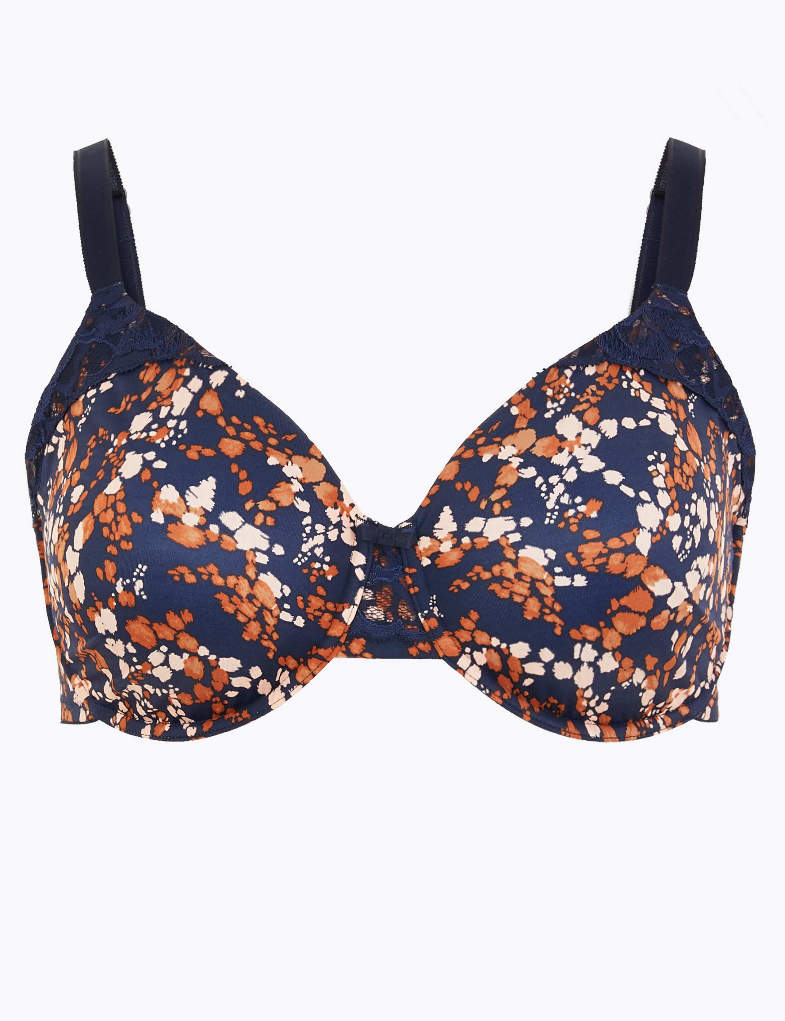 Wild Blooms Full Cup Minimiser Bra C-H 2 of 5