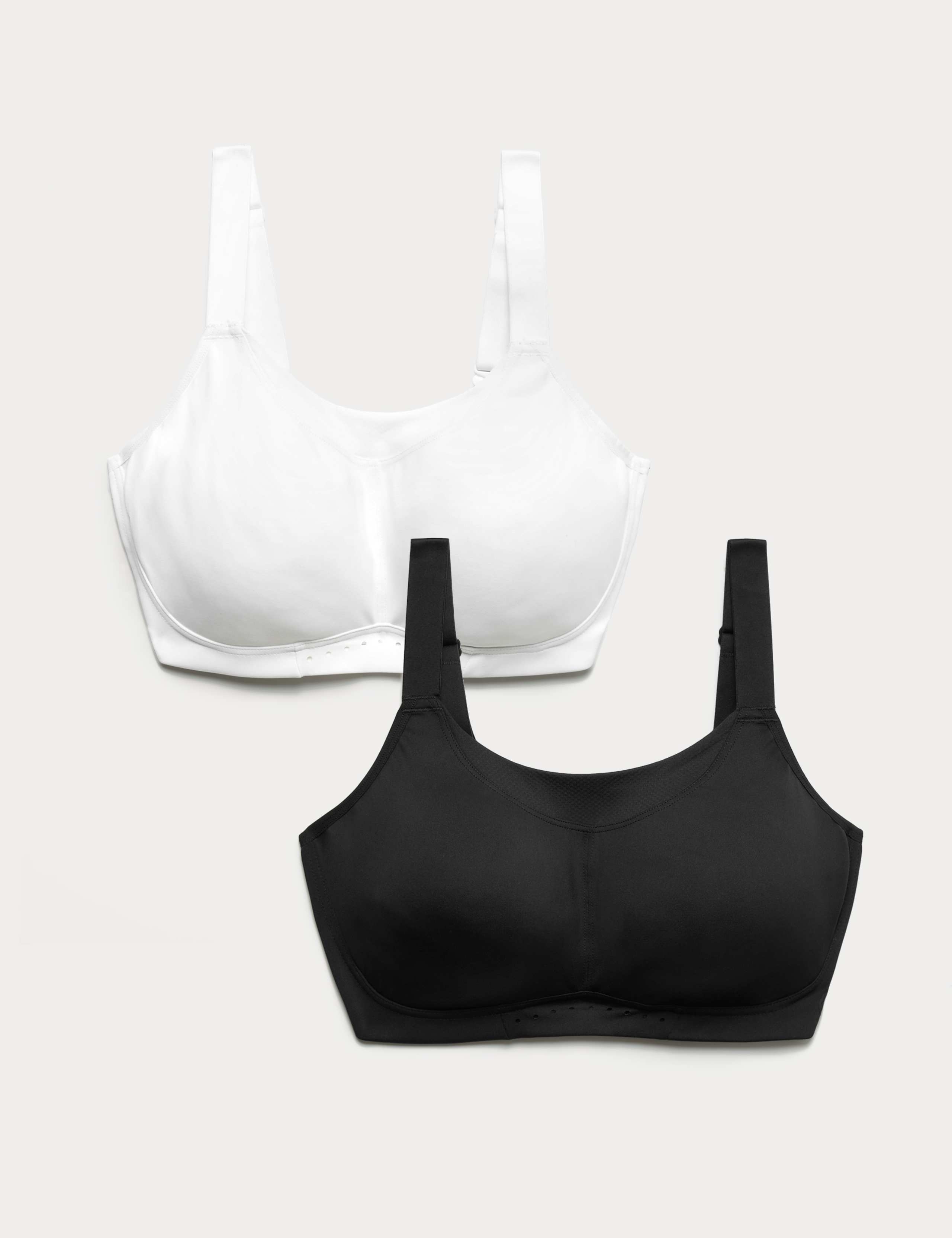 2pk Ultimate Support Non Wired Sports Bras A-H 1 of 9