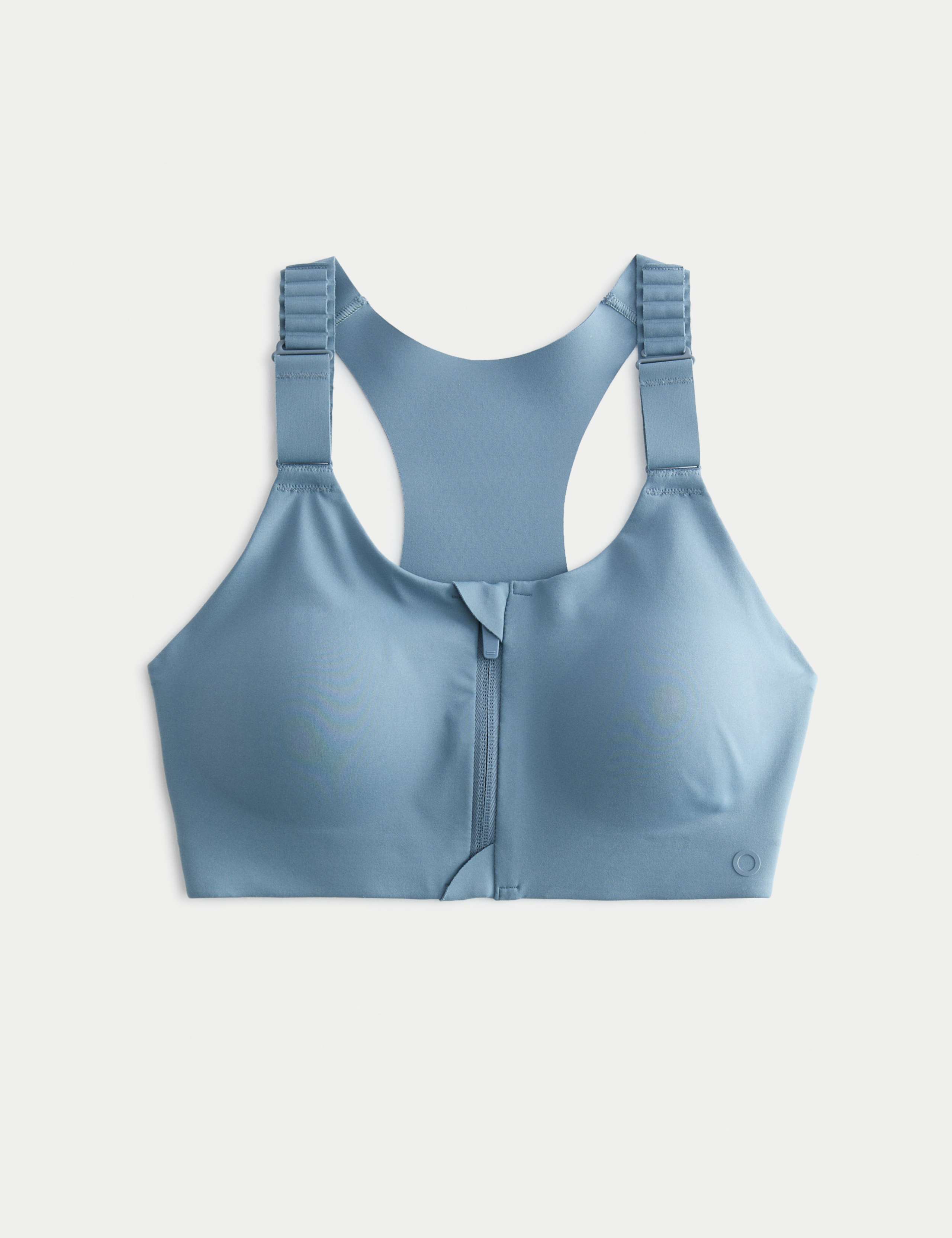 Ultimate Support Zip Up Non Wired Sports Bra A-GG 2 of 8