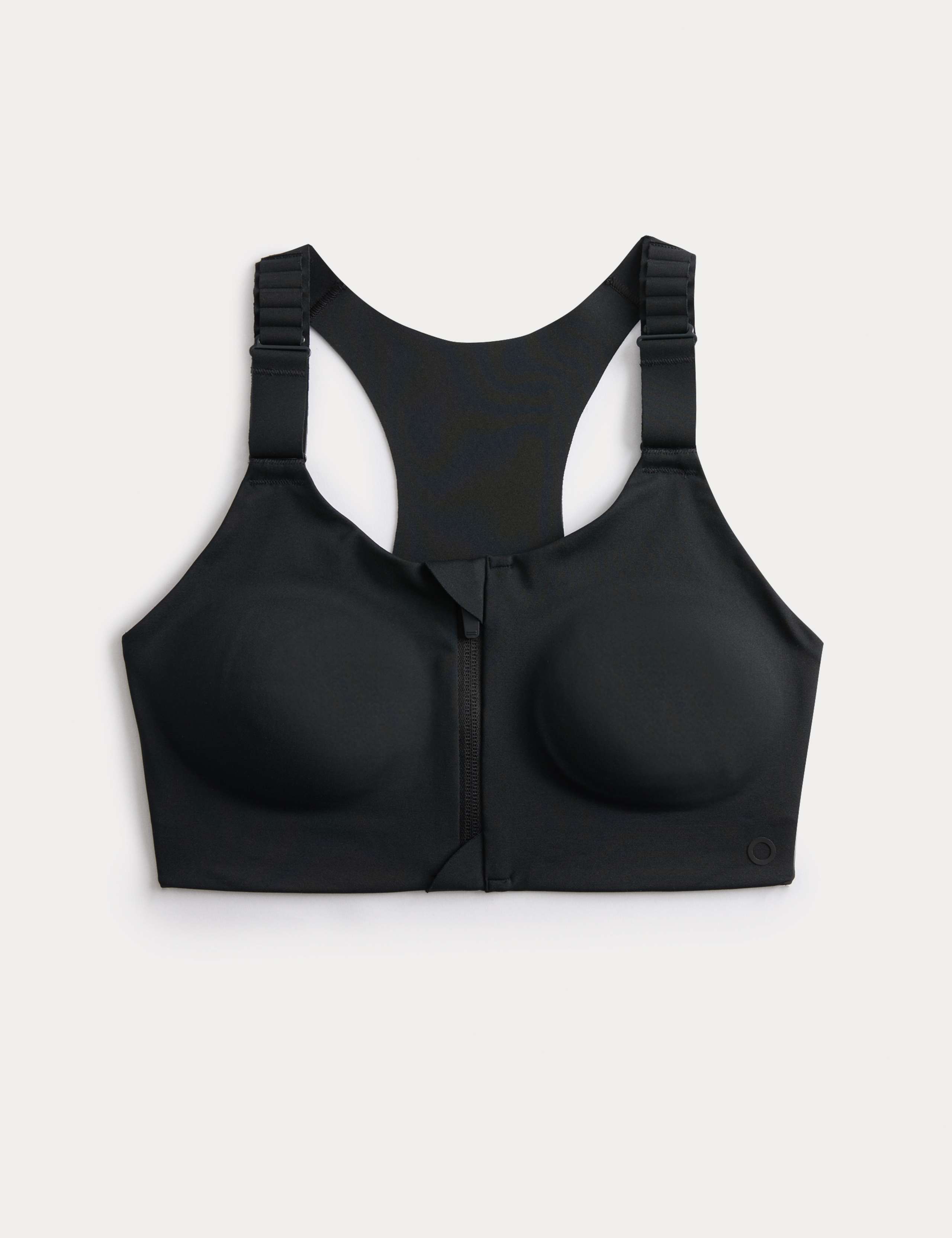 Ultimate Support Zip Up Non Wired Sports Bra (A-GG) 2 of 7