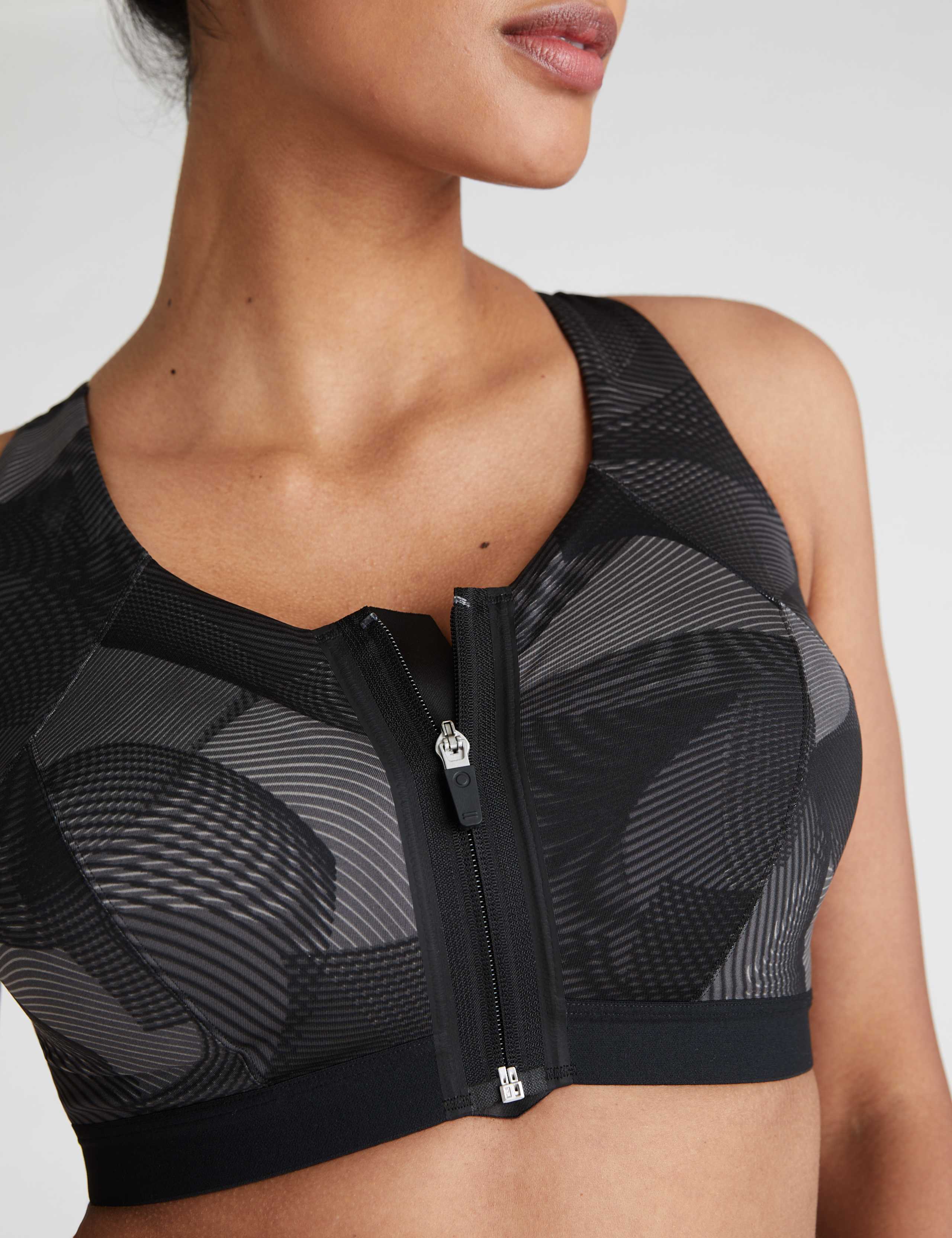 Ultimate Support Zip Front Sports  Bra F-H 3 of 7