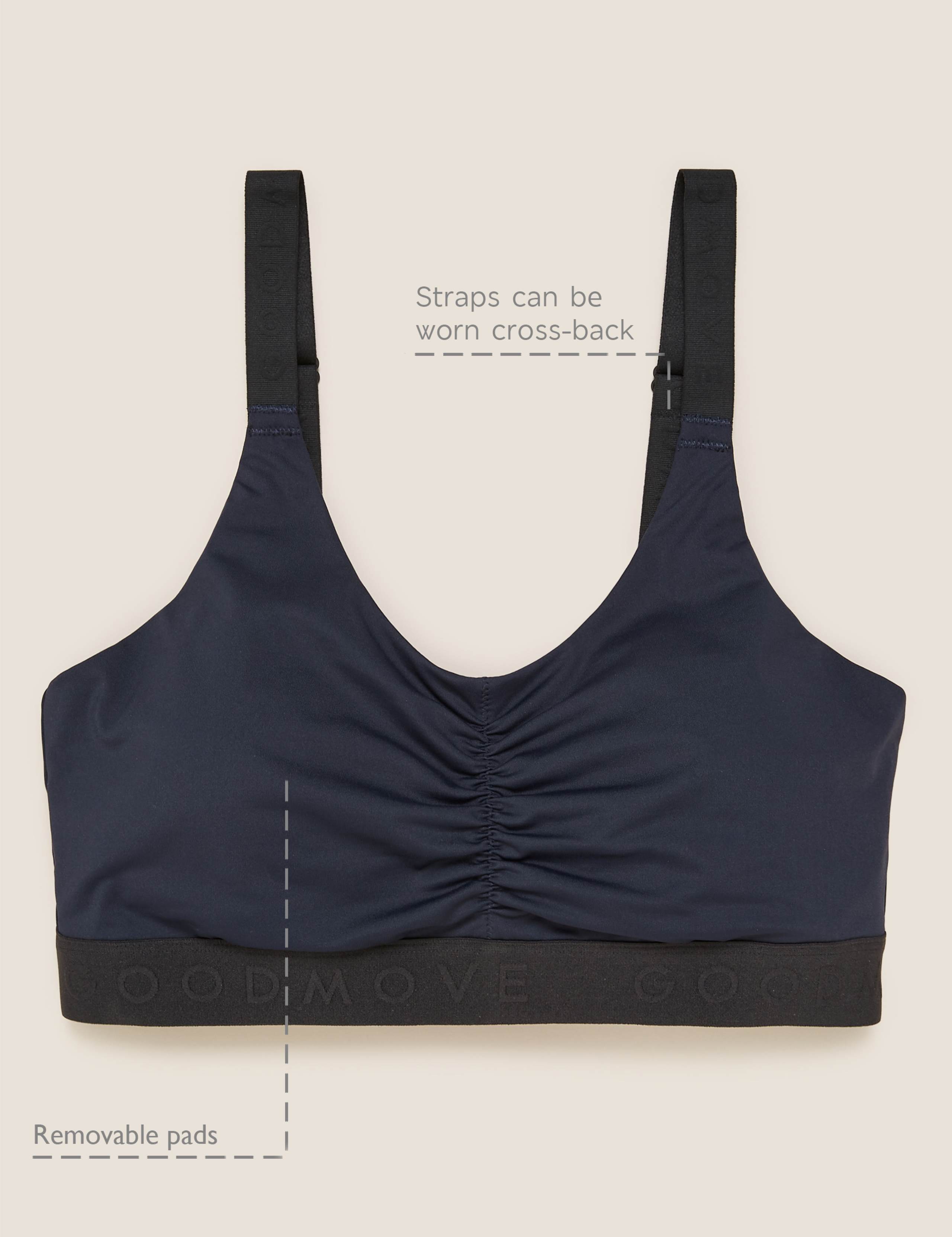 Medium Impact Non Wired Sports Bra 3 of 3