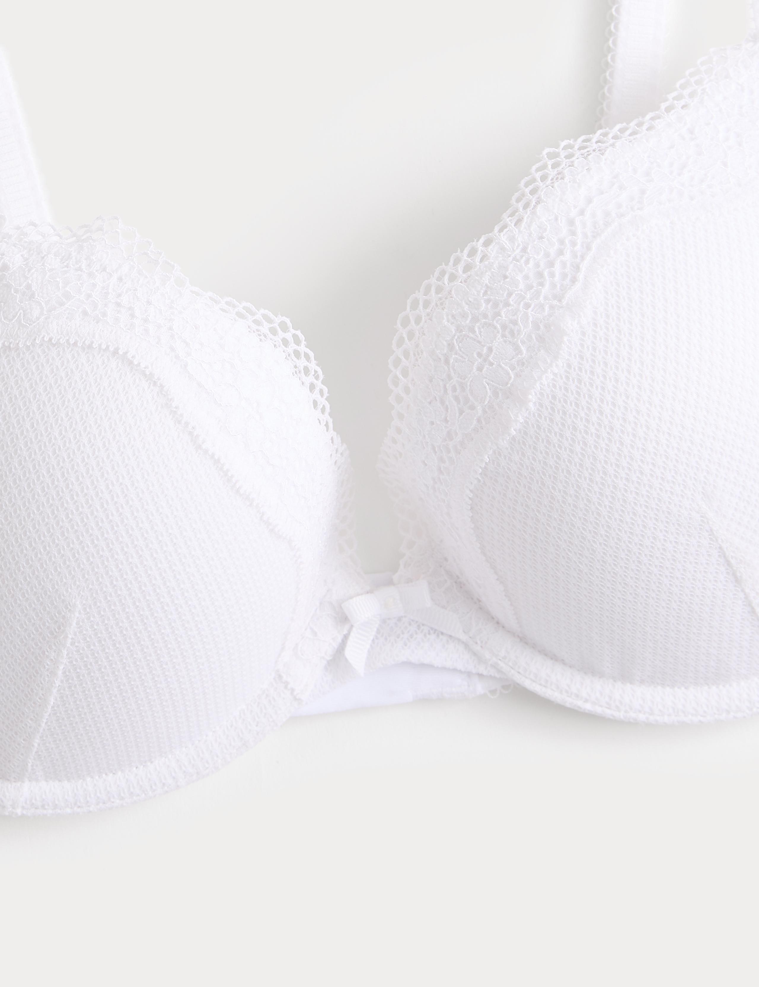 2 Pack Jasmine Lace Wired Push Up Bras A-E 6 of 7