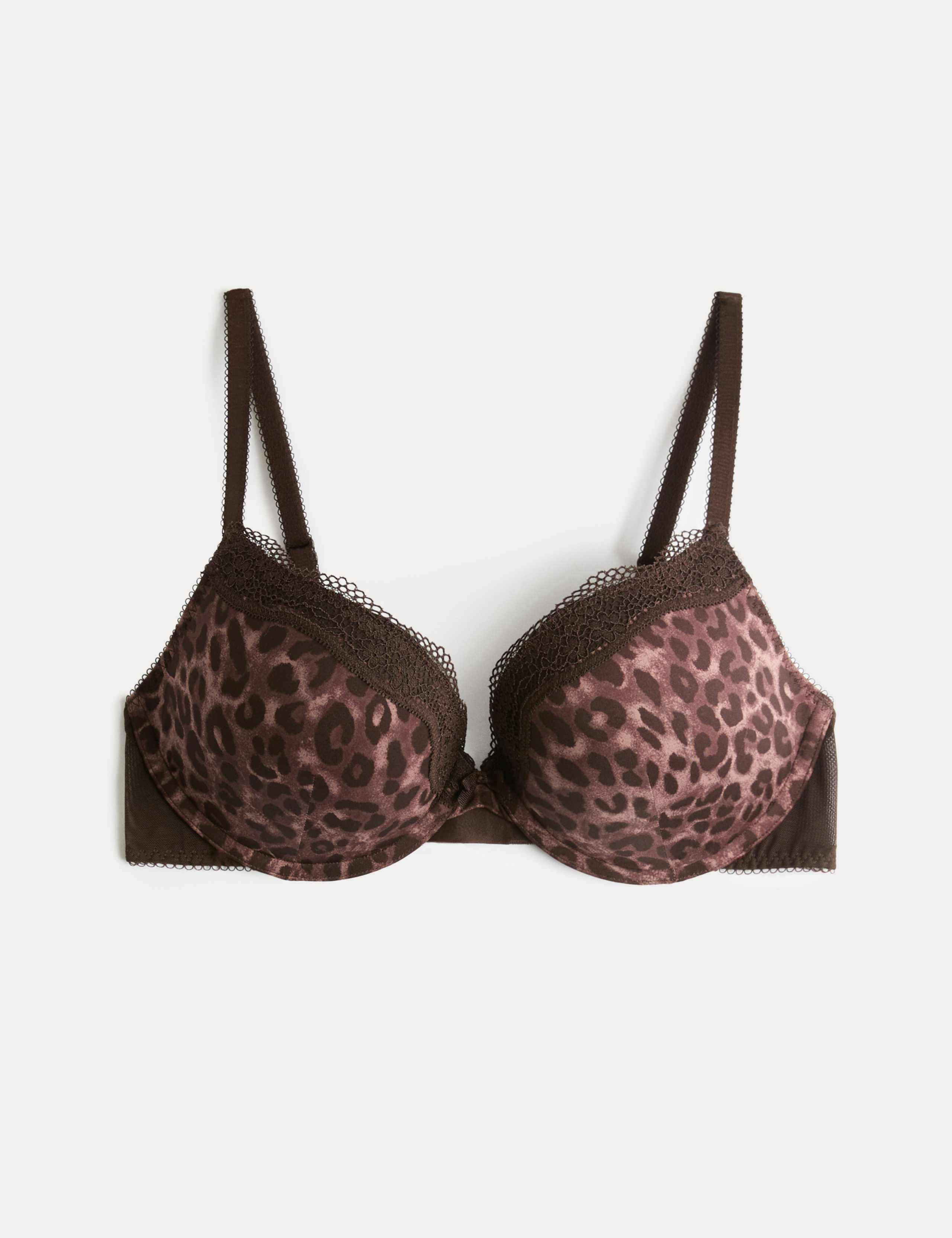 Jasmine Lace Wired Push-Up Plunge Bra (A-E) 2 of 6