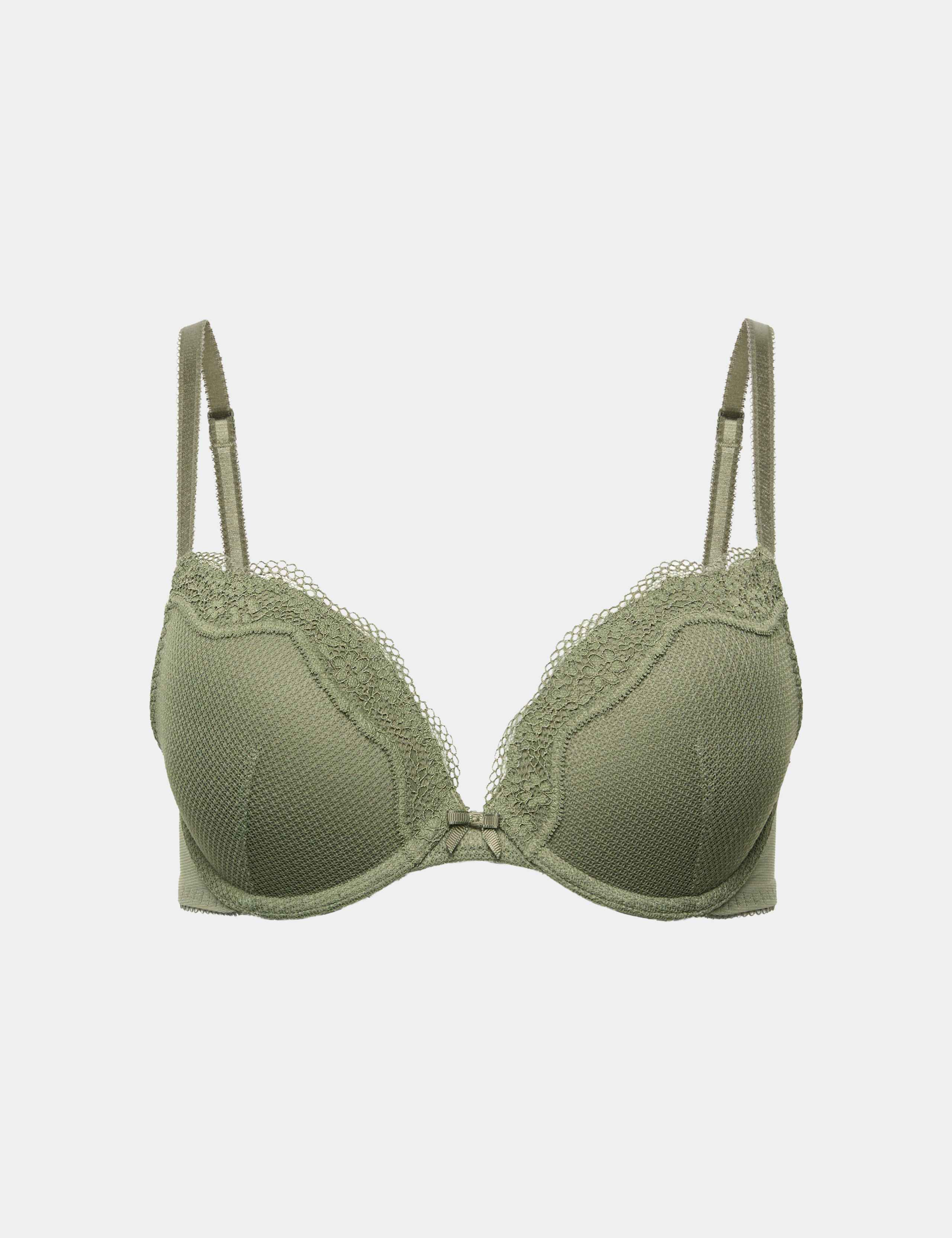 Jasmine Lace Wired Push Up Plunge Bra (A-E) 2 of 6
