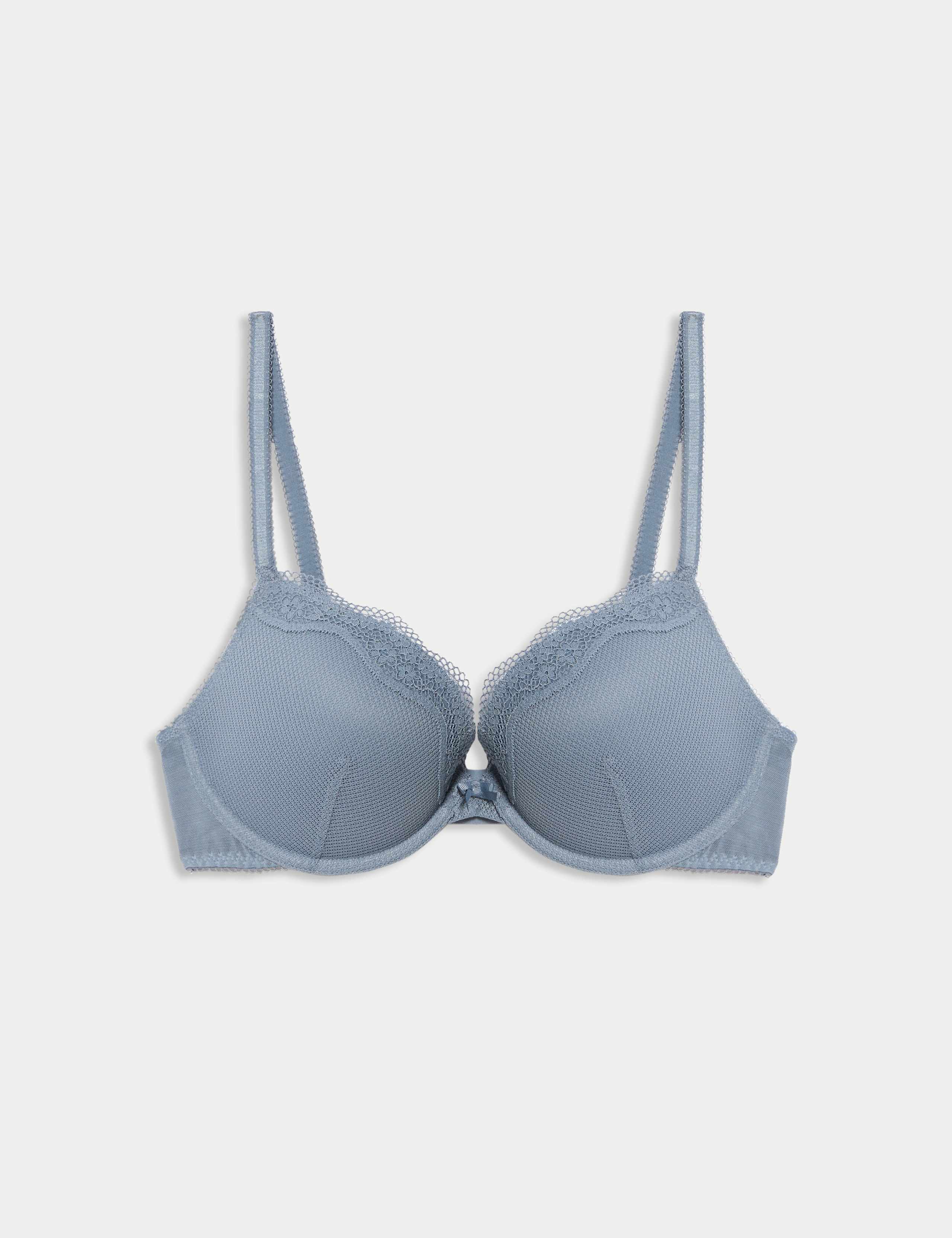 Jasmine Lace Wired Push Up Plunge Bra (A-E) 2 of 7
