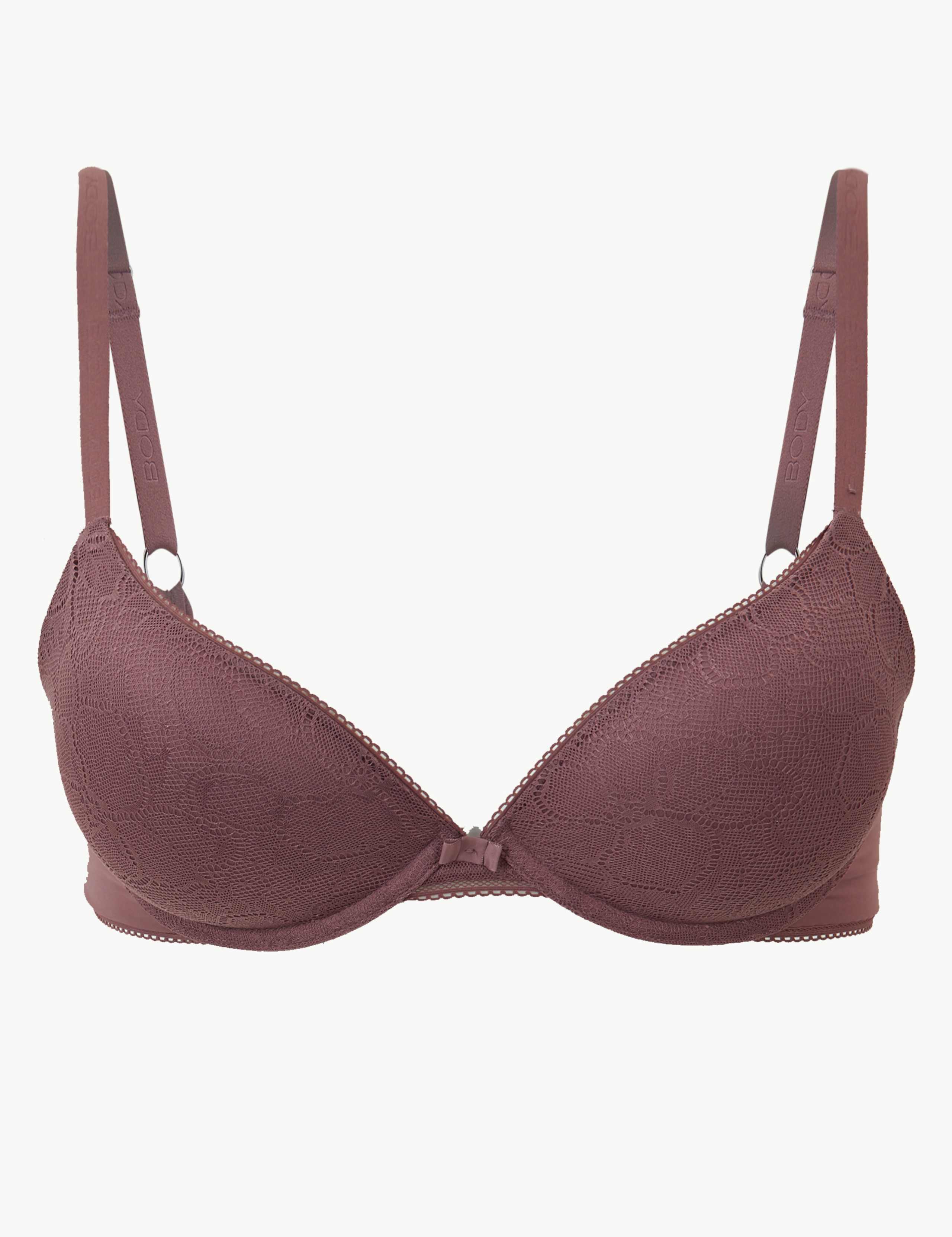 Body™ Lace Padded Push-up Plunge Bra A-E 2 of 4