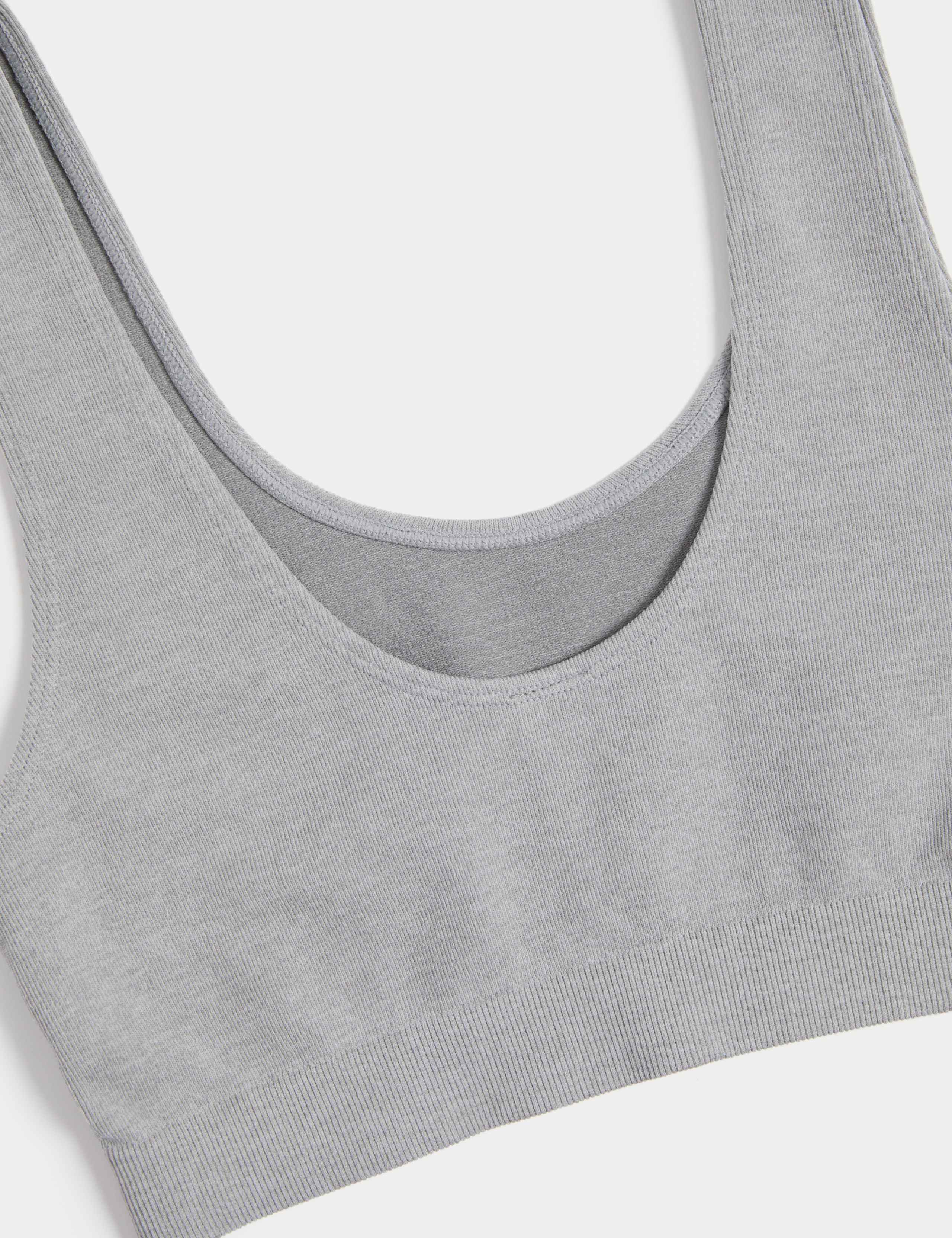 3pk Seamless Non Wired Crop Tops 6 of 6