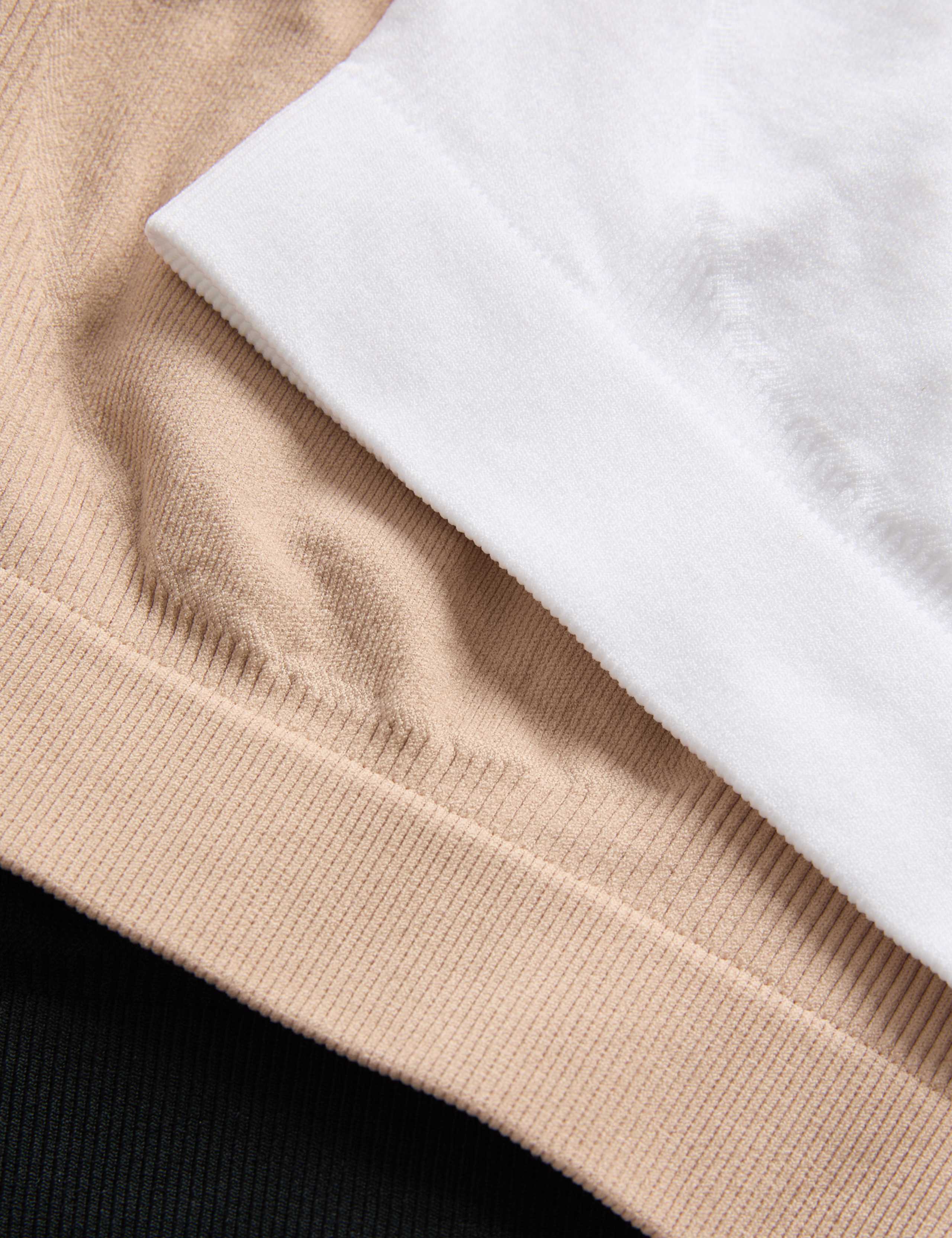 3pk Seamless Non Wired Crop Tops 2 of 3