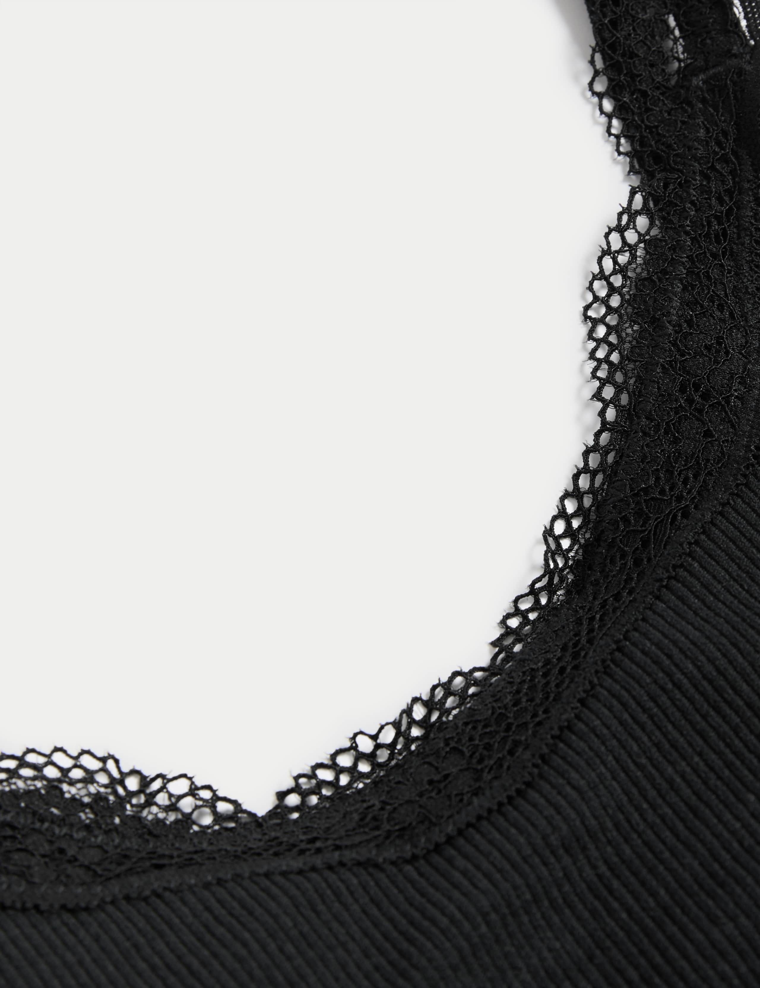 Lace Trim Seamless Non Wired Crop Top 6 of 7
