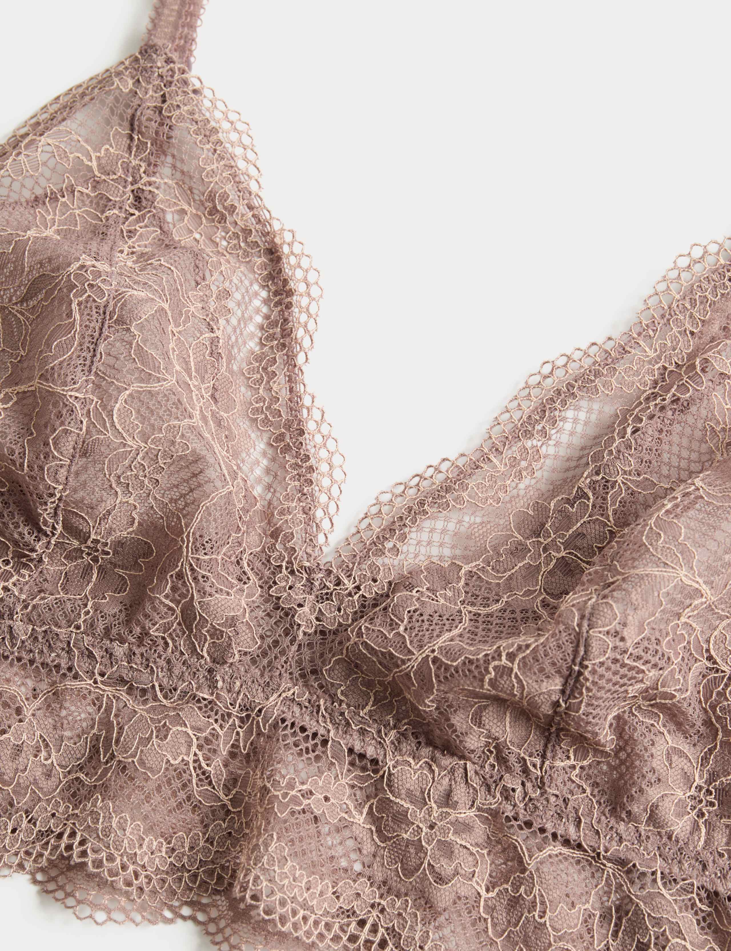 Jasmine Lace Non Wired Longline Bralette (A-E) 7 of 8