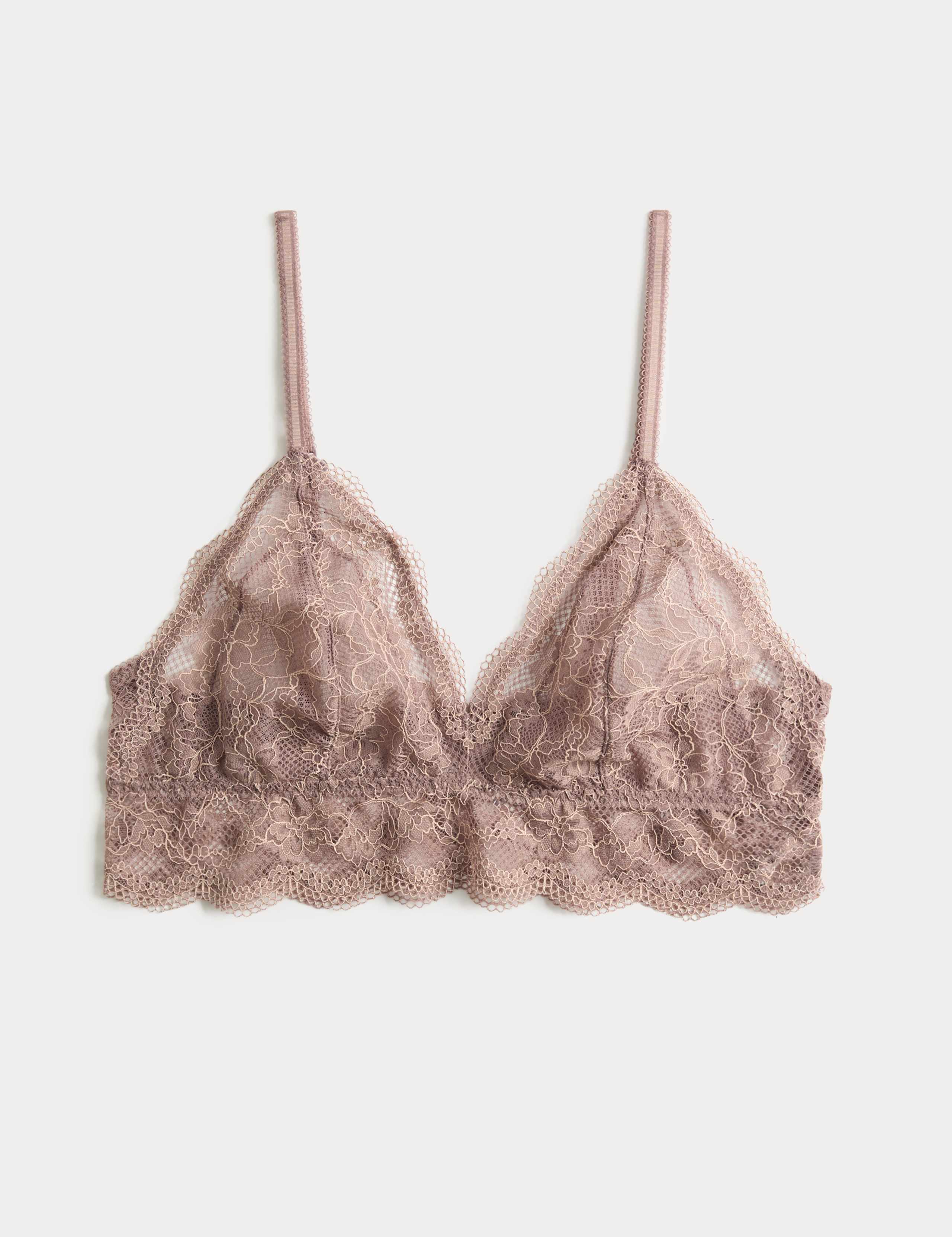 Jasmine Lace Non Wired Longline Bralette (A-E) 2 of 8