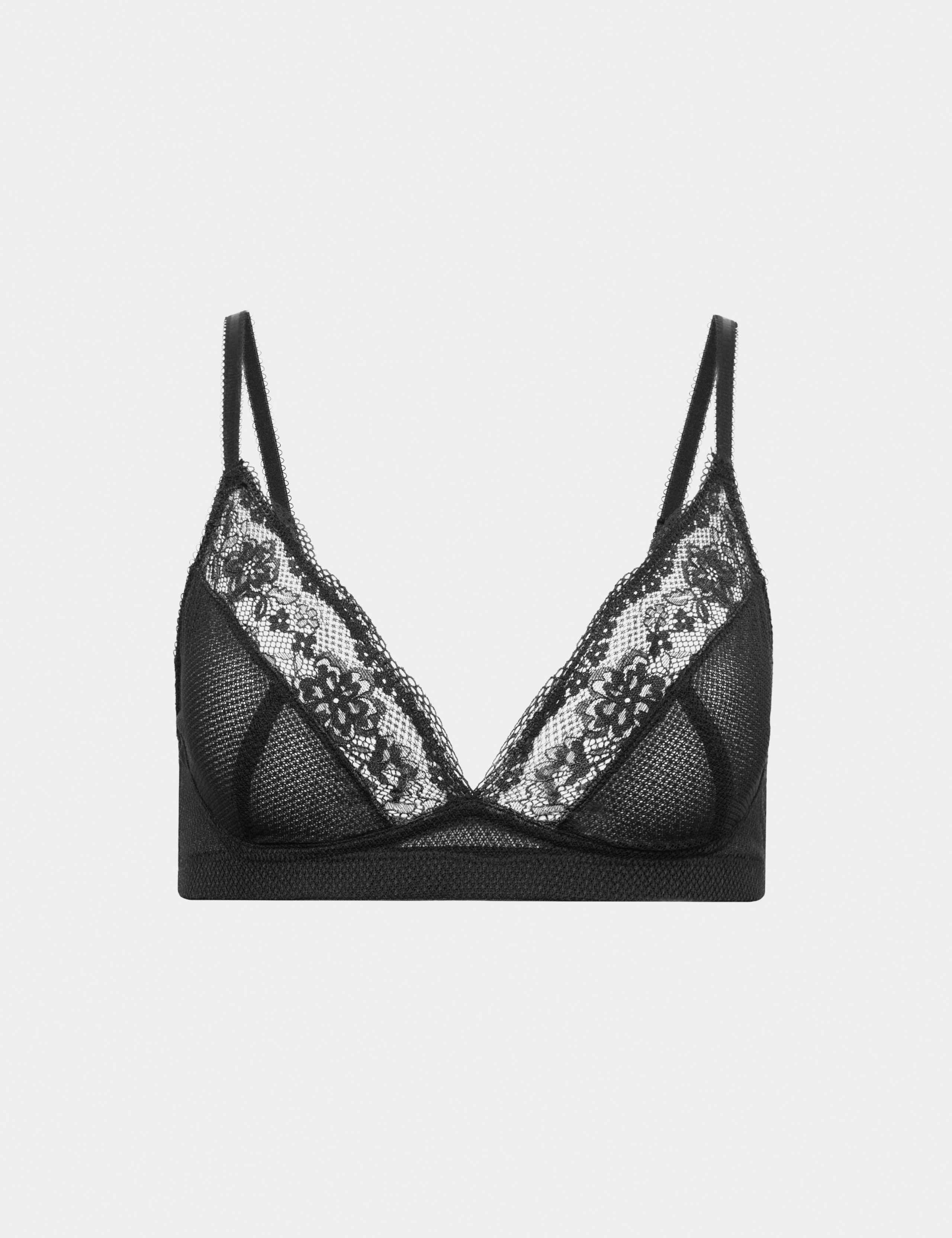 Jasmine Lace Non Wired Plunge Bra A-E 2 of 8
