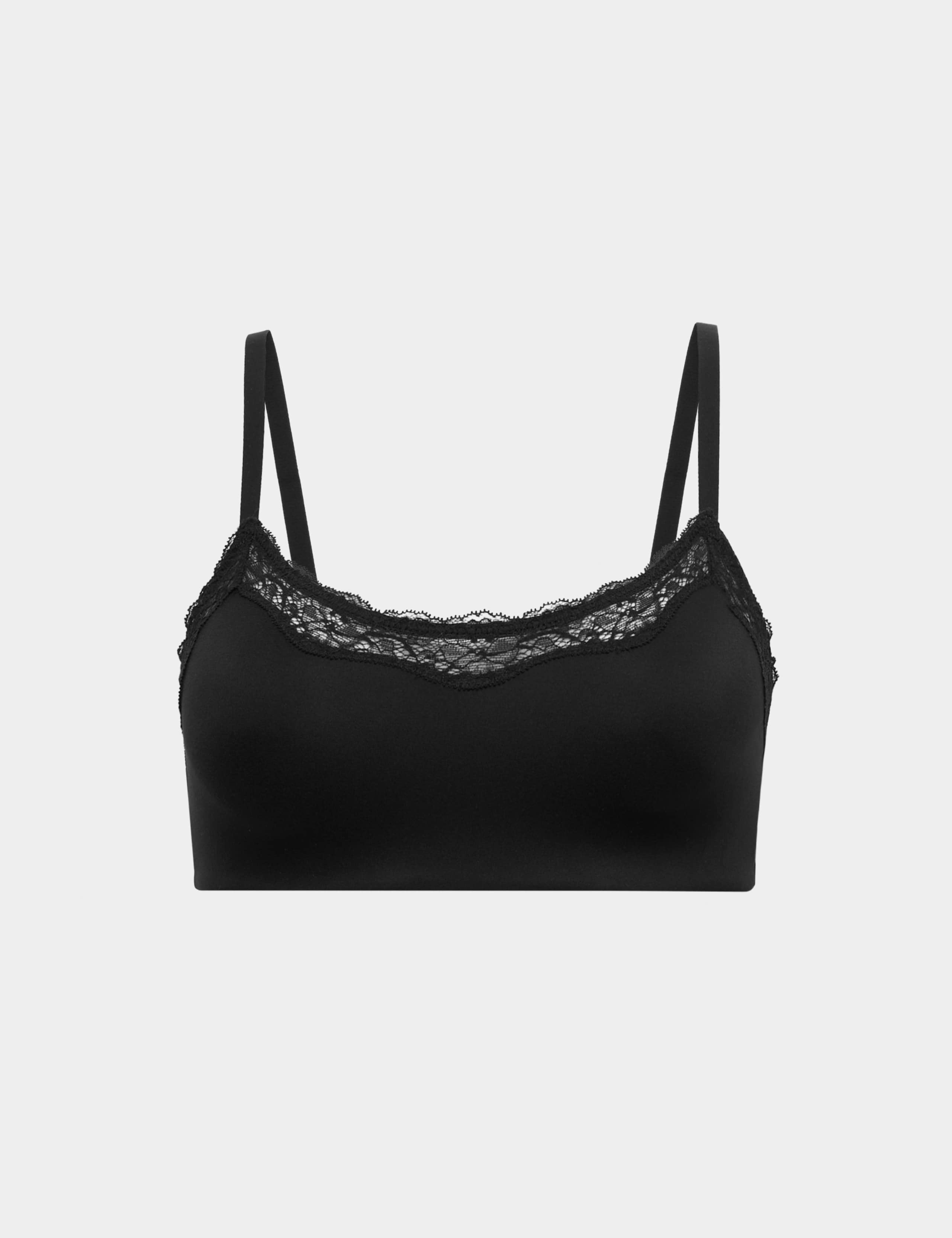 Body Soft Lace Trim Non Wired Crop Top 1 of 1