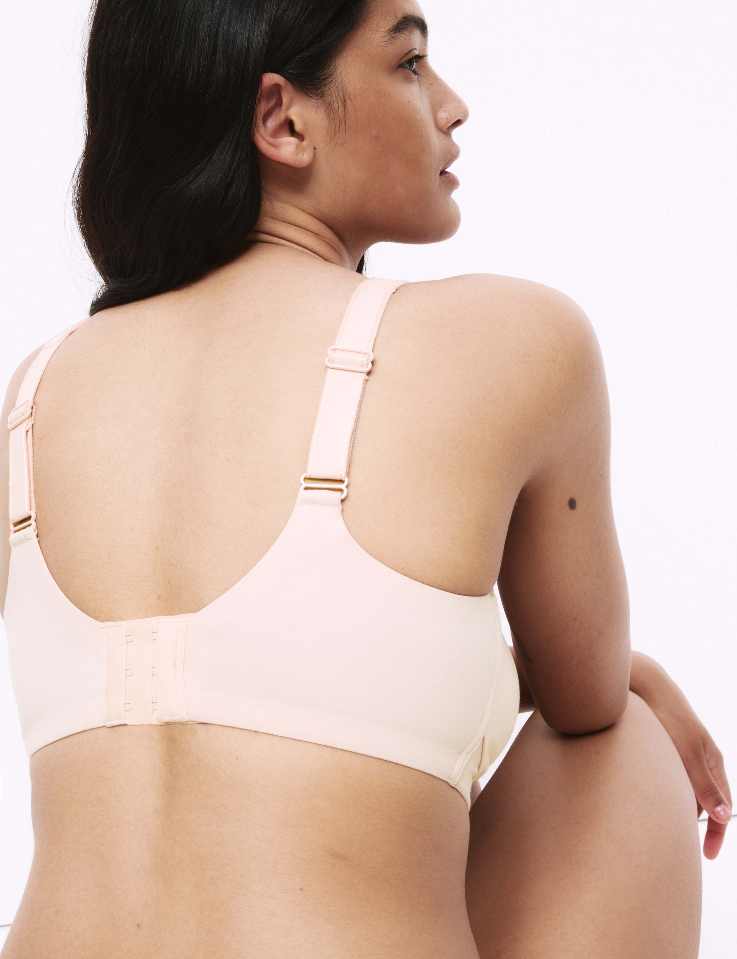 Cotton Blend & Lace Non Wired Total Support Bra B-H 4 of 7