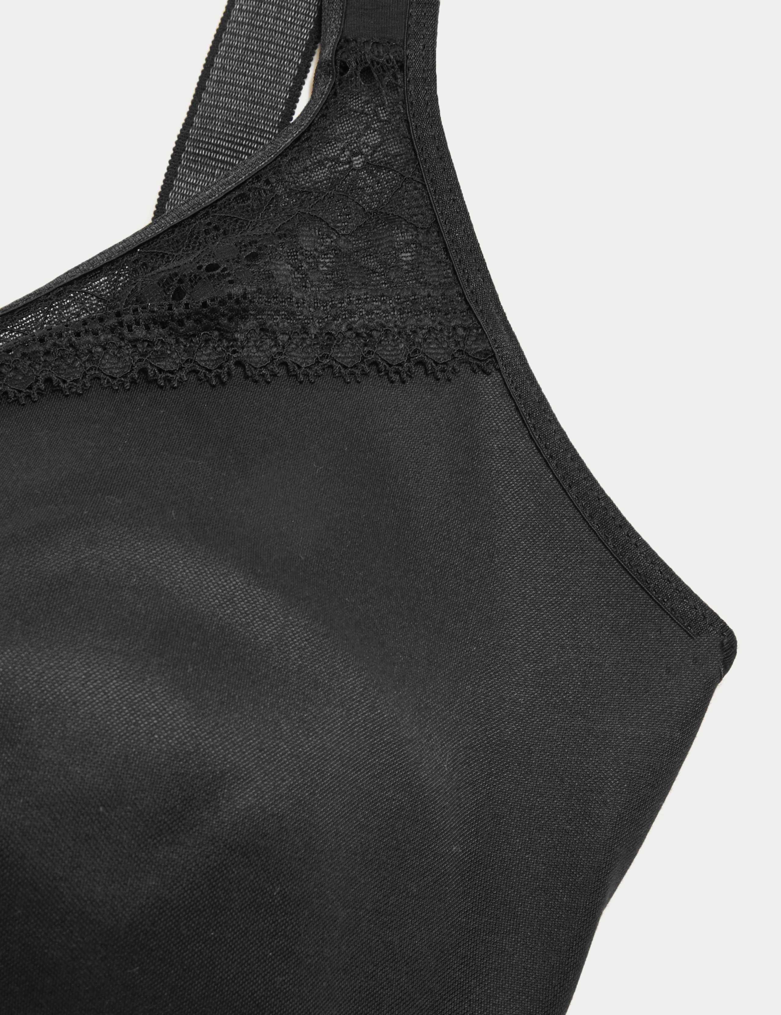 Cotton Blend & Lace Non Wired Total Support Bra B-H 6 of 8