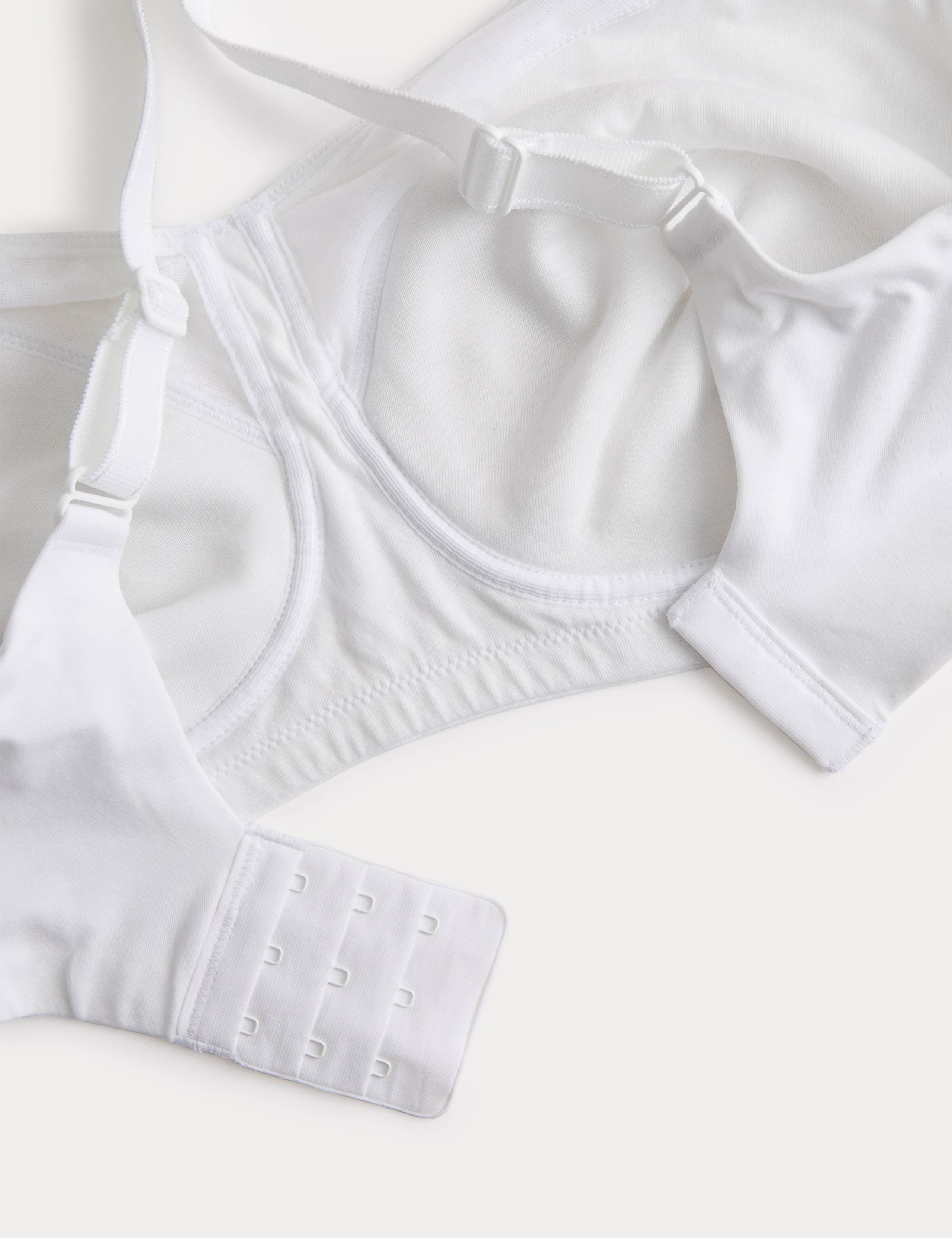 Cotton Blend & Lace Non Wired Total Support Bra B-H 8 of 8