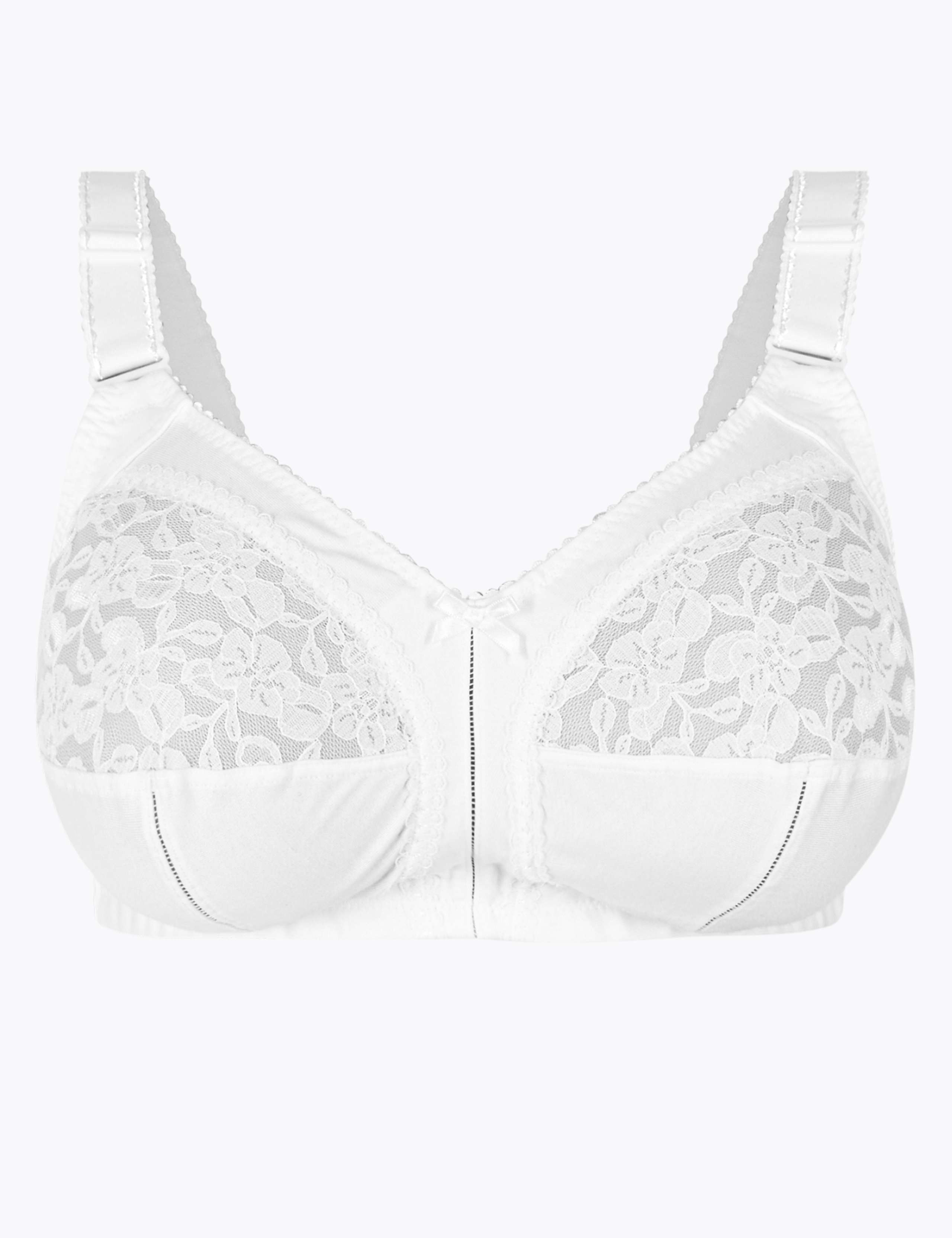 Total Support Floral Lace Non-Padded Full Cup Bra B-G | M&S Collection ...