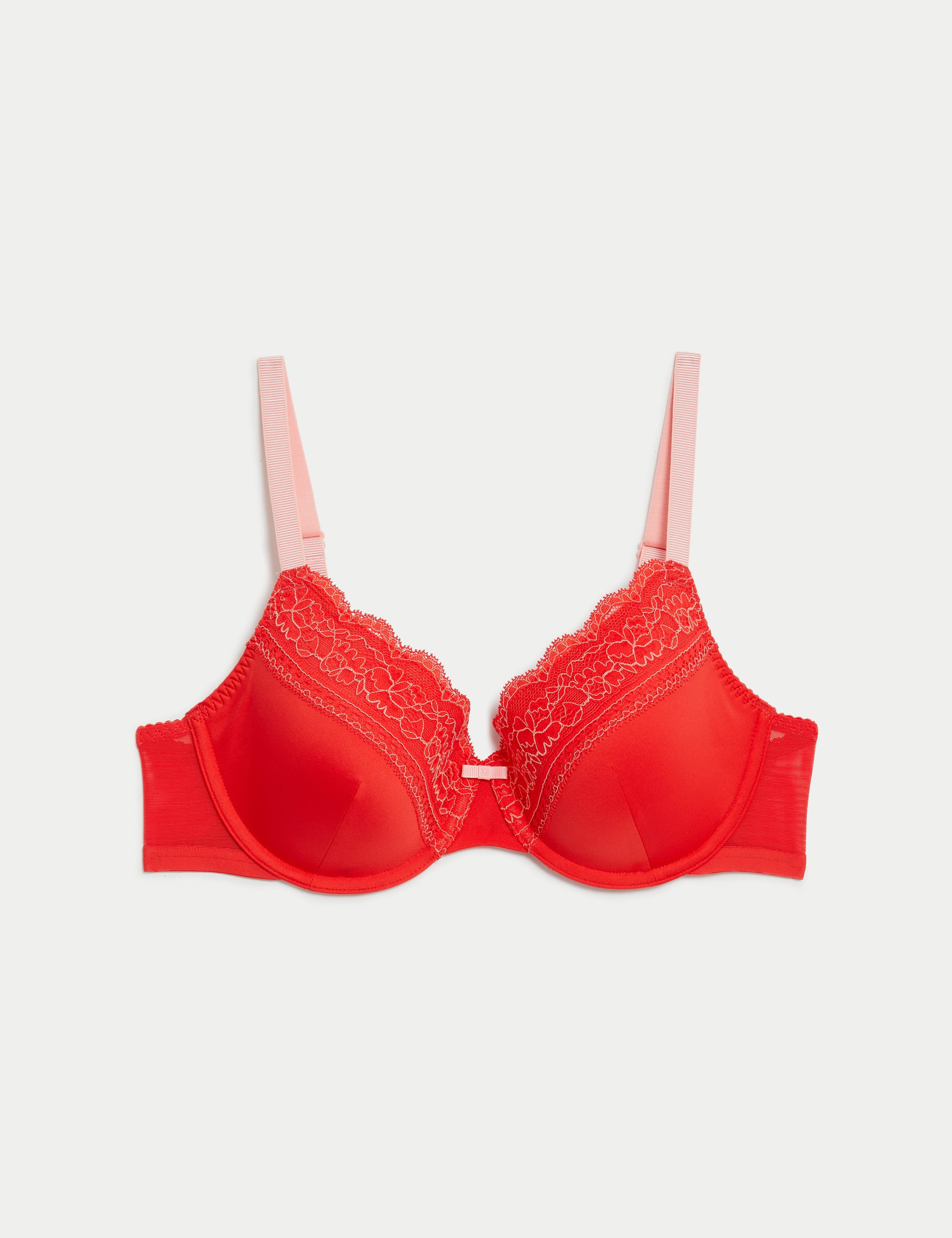 Lace Trim Padded Full Cup Wired Bra A-E 2 of 6